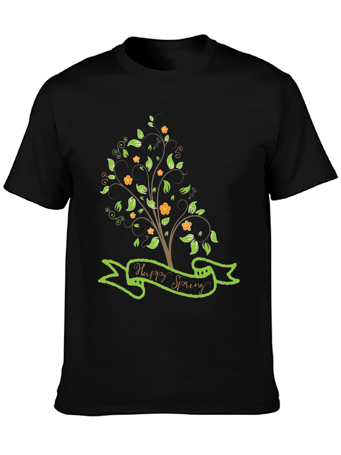 Happy Spring Graphic Tee - Nature Inspired Shirt