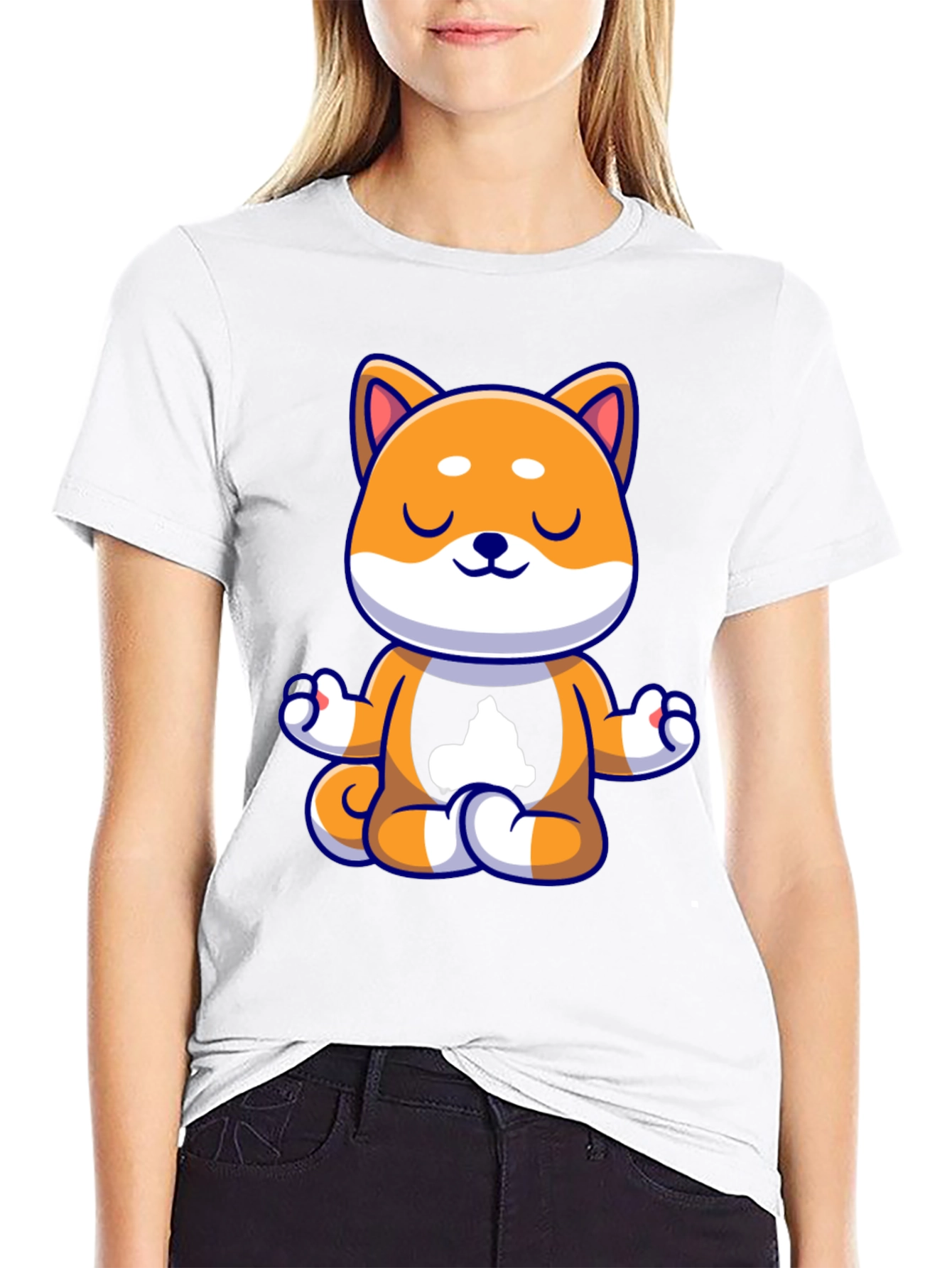 Meditating Doge T-Shirt - Relaxed Zen Vibes