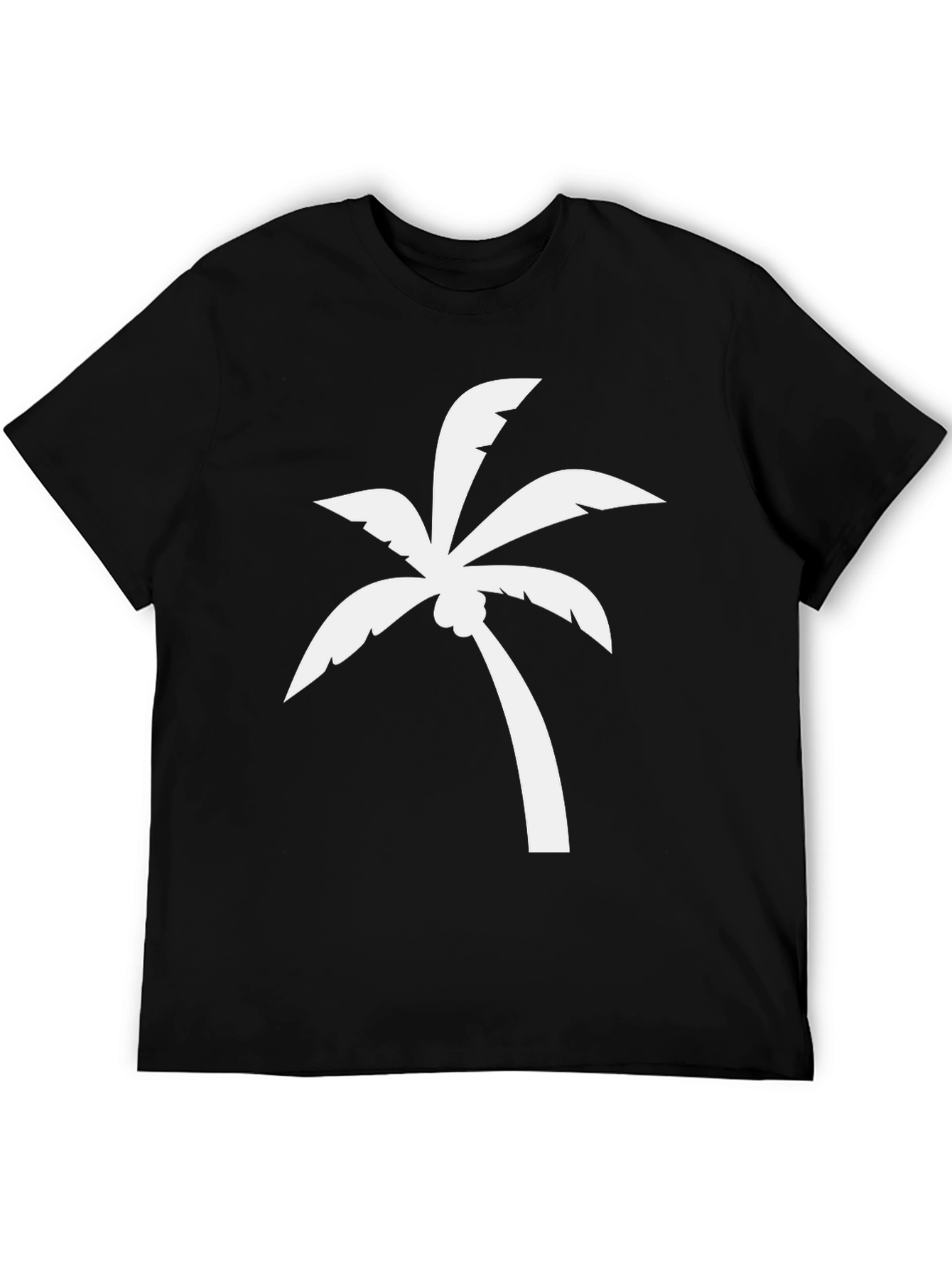 Palm Tree Graphic T-Shirt - Black