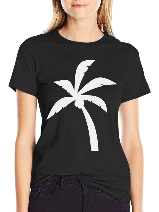 Palm Tree Graphic T-Shirt - Black