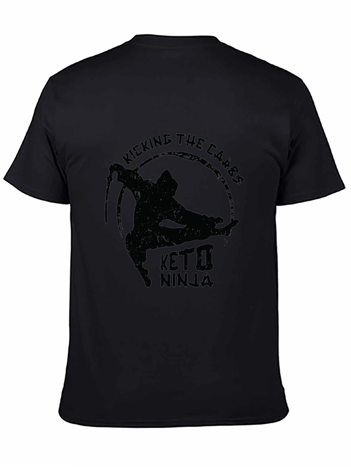 Keto Ninja Graphic T-Shirt - Kick the Carbs!