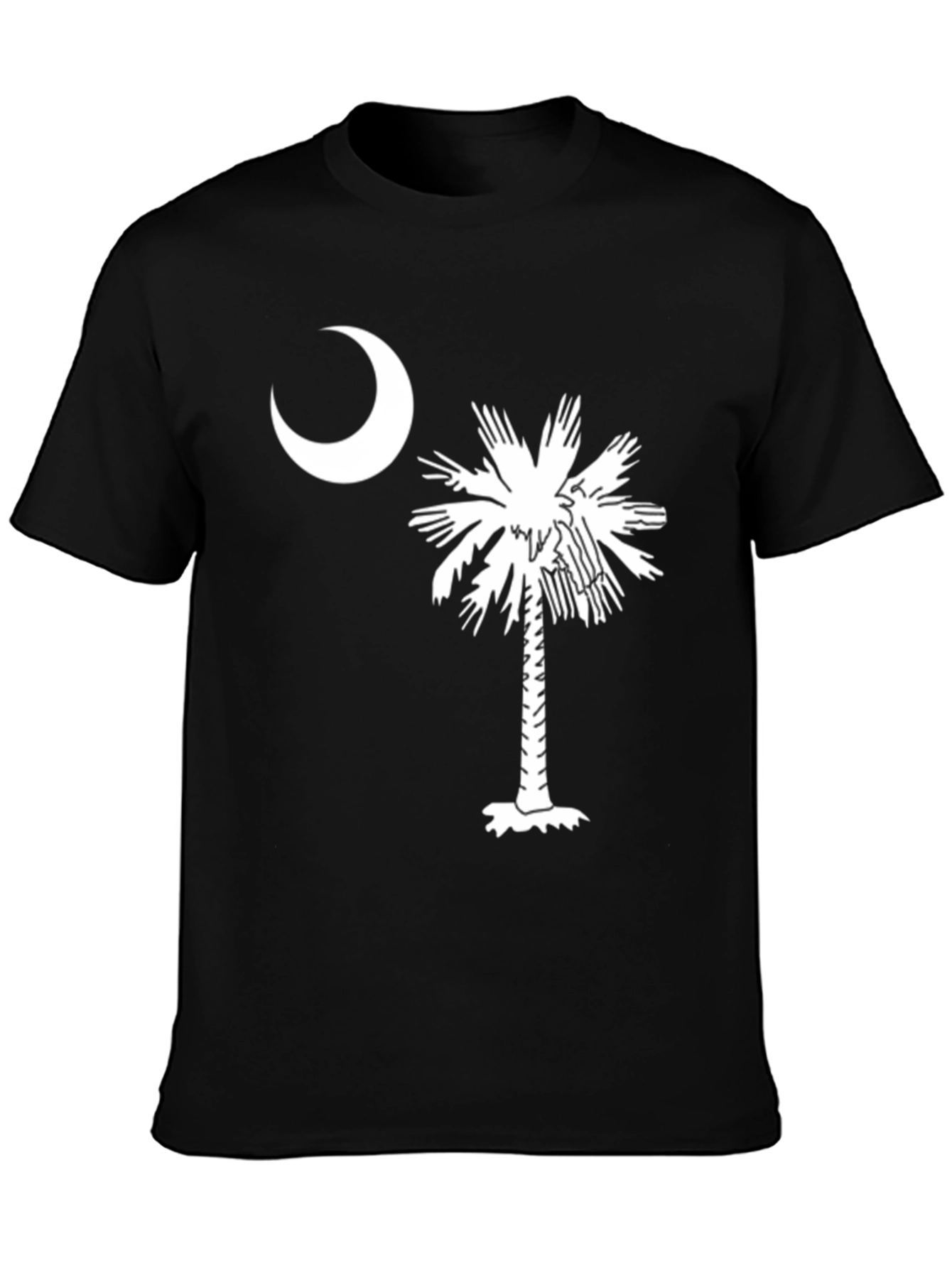 South Carolina Flag T-Shirt Palm Tree Crescent Moon