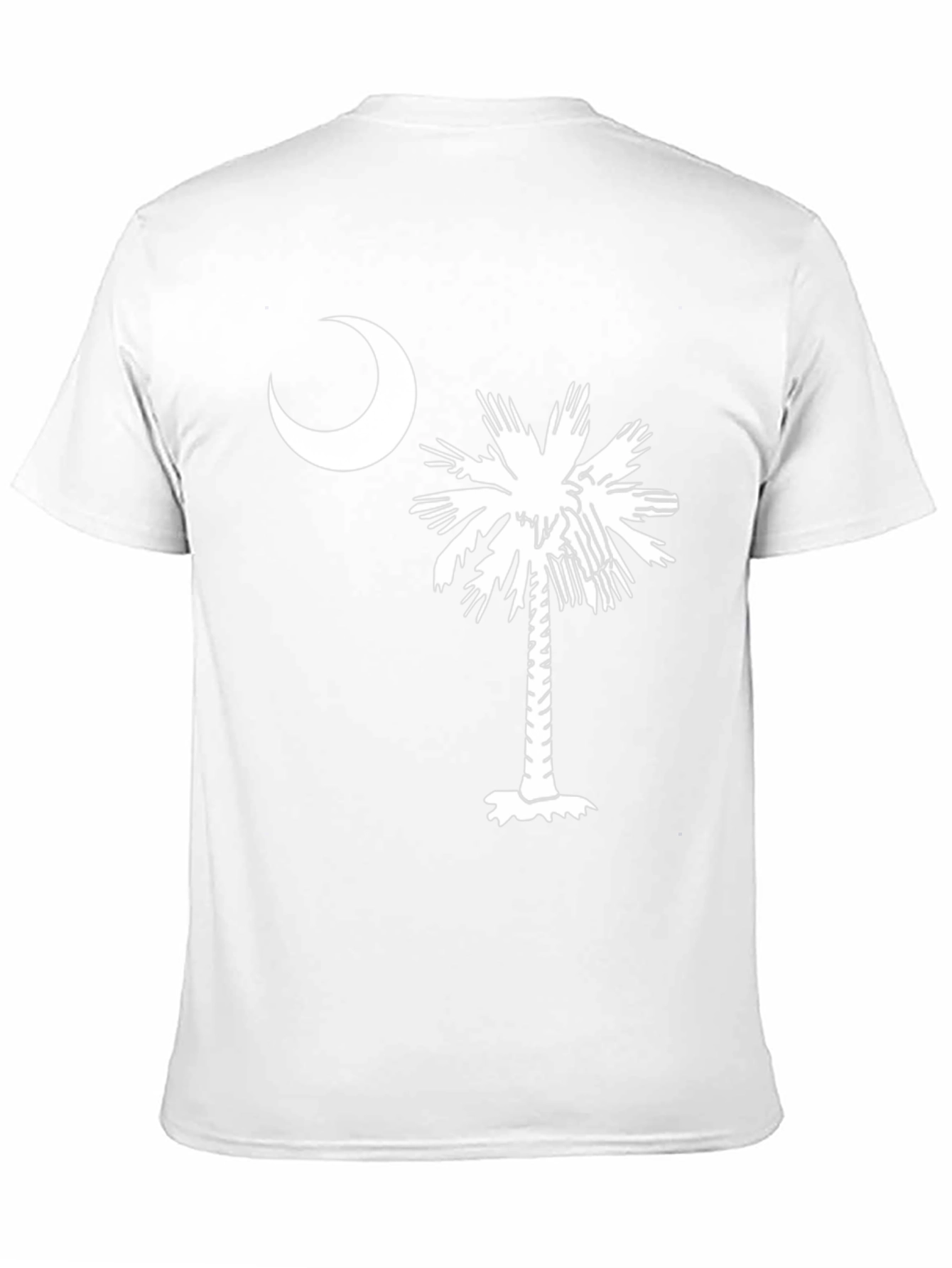South Carolina Flag T-Shirt Palm Tree Crescent Moon