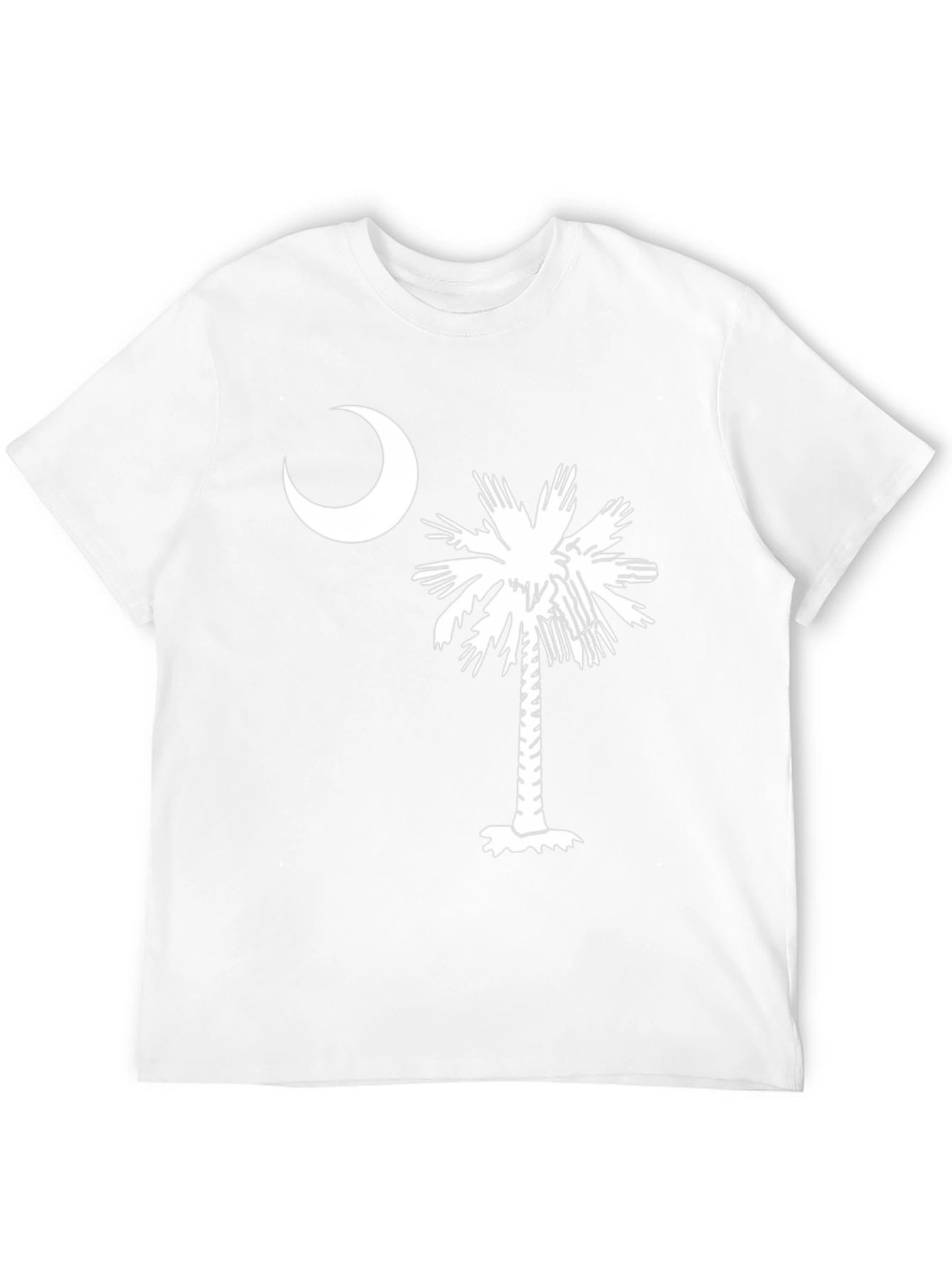 South Carolina Flag T-Shirt Palm Tree Crescent Moon
