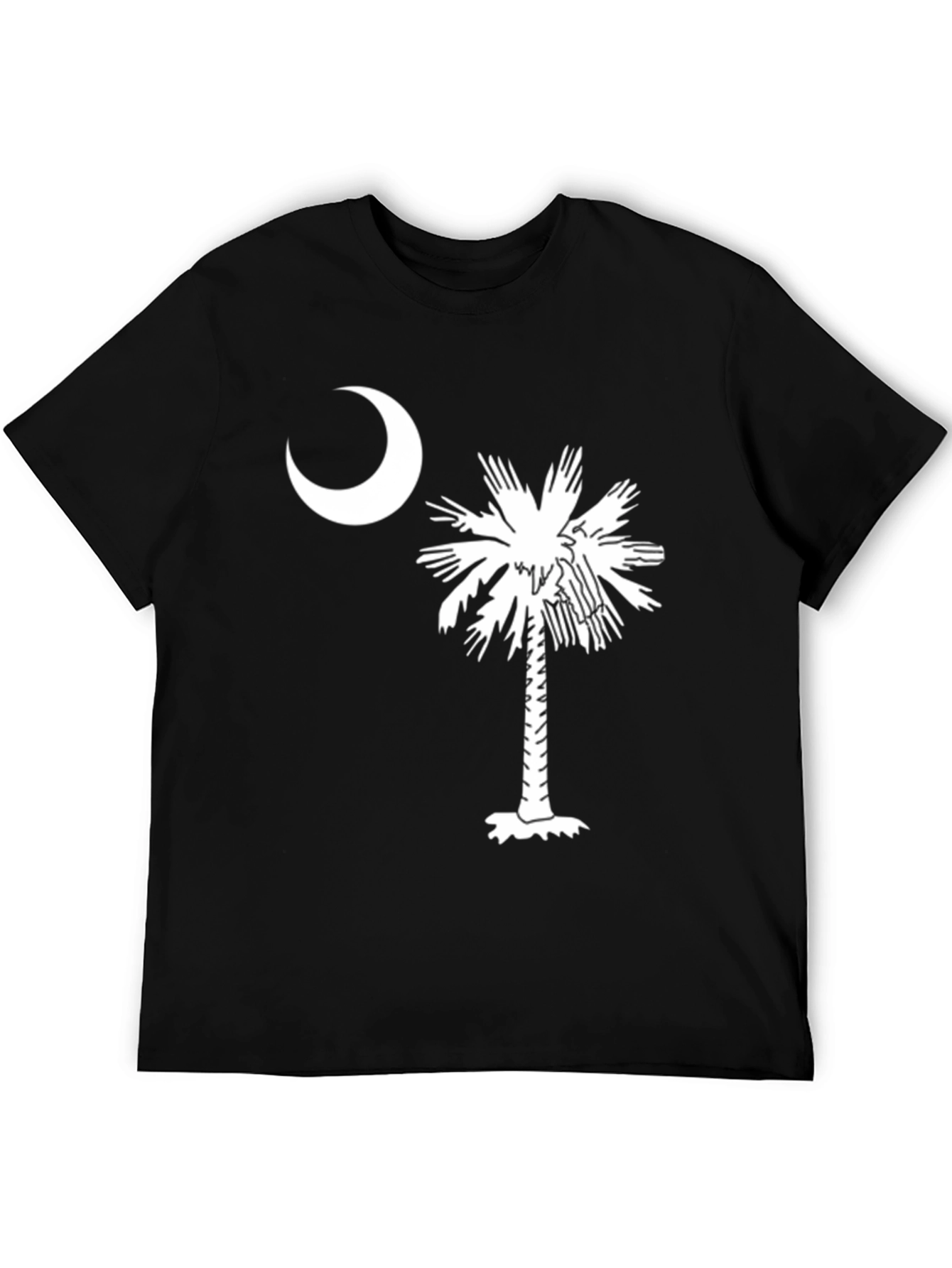 South Carolina Flag T-Shirt Palm Tree Crescent Moon