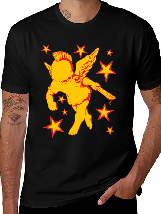 Punk Rock Angel T-Shirt - Edgy Graphic Tee