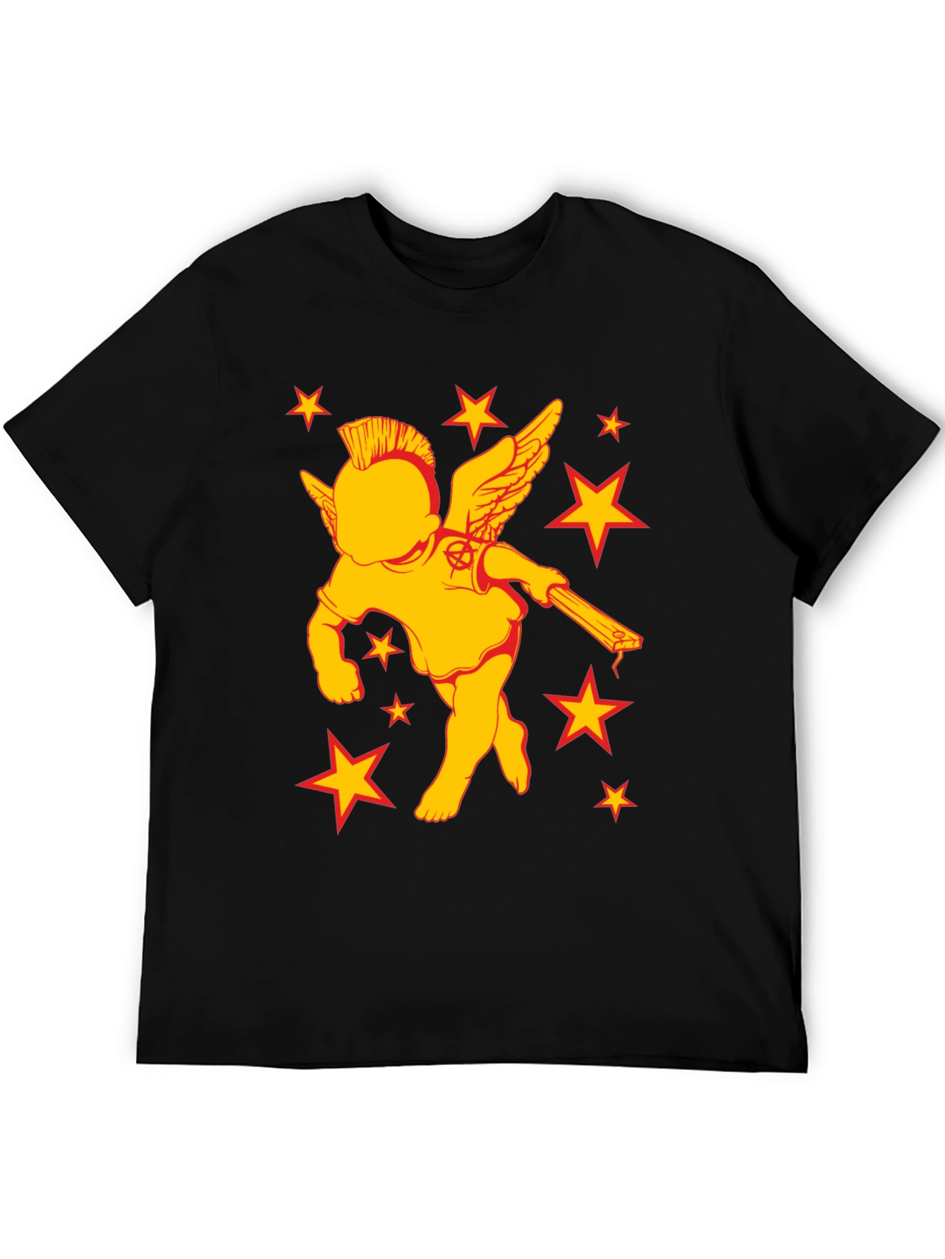 Punk Rock Angel T-Shirt - Edgy Graphic Tee