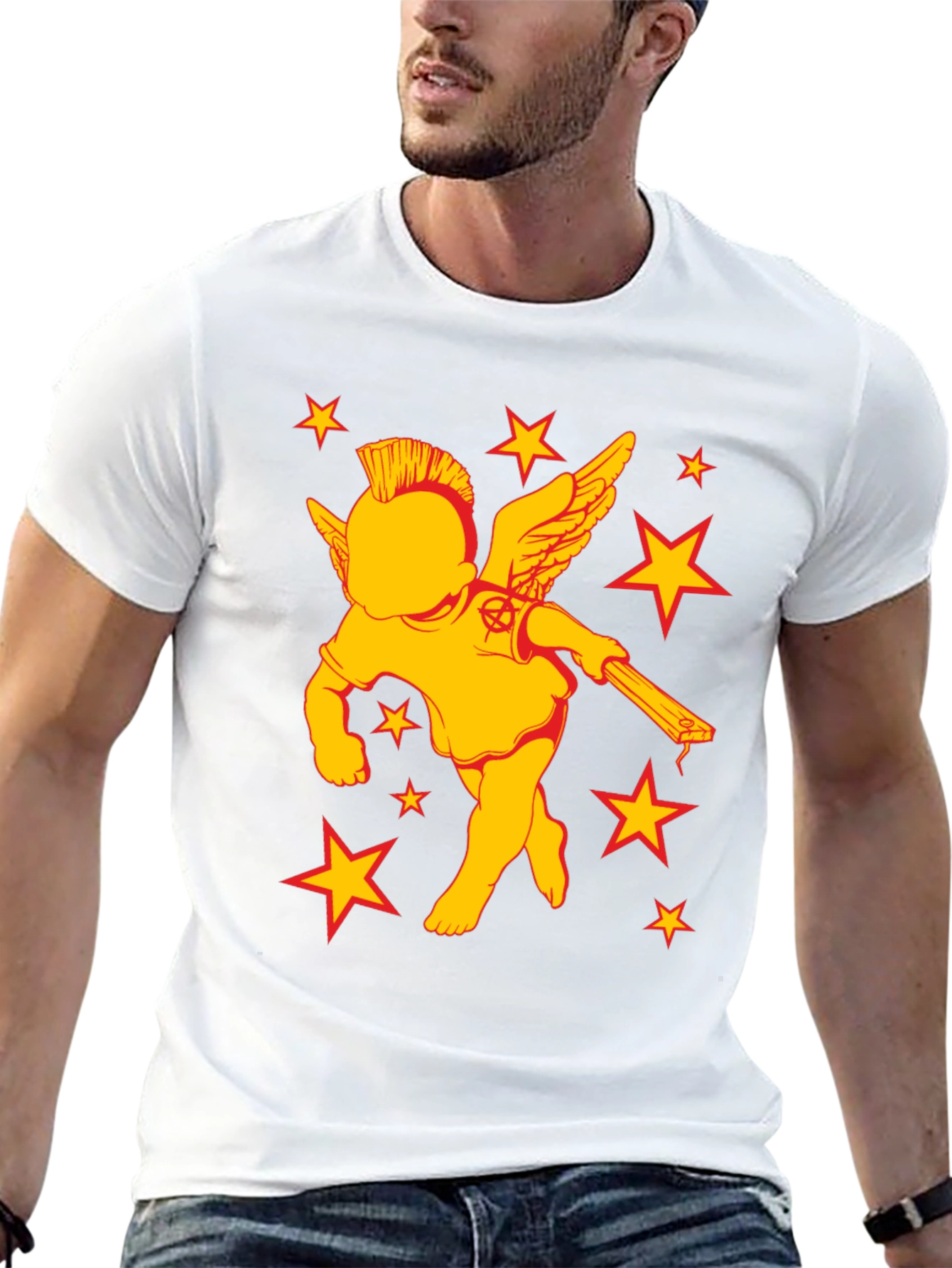 Punk Rock Angel T-Shirt - Edgy Graphic Tee