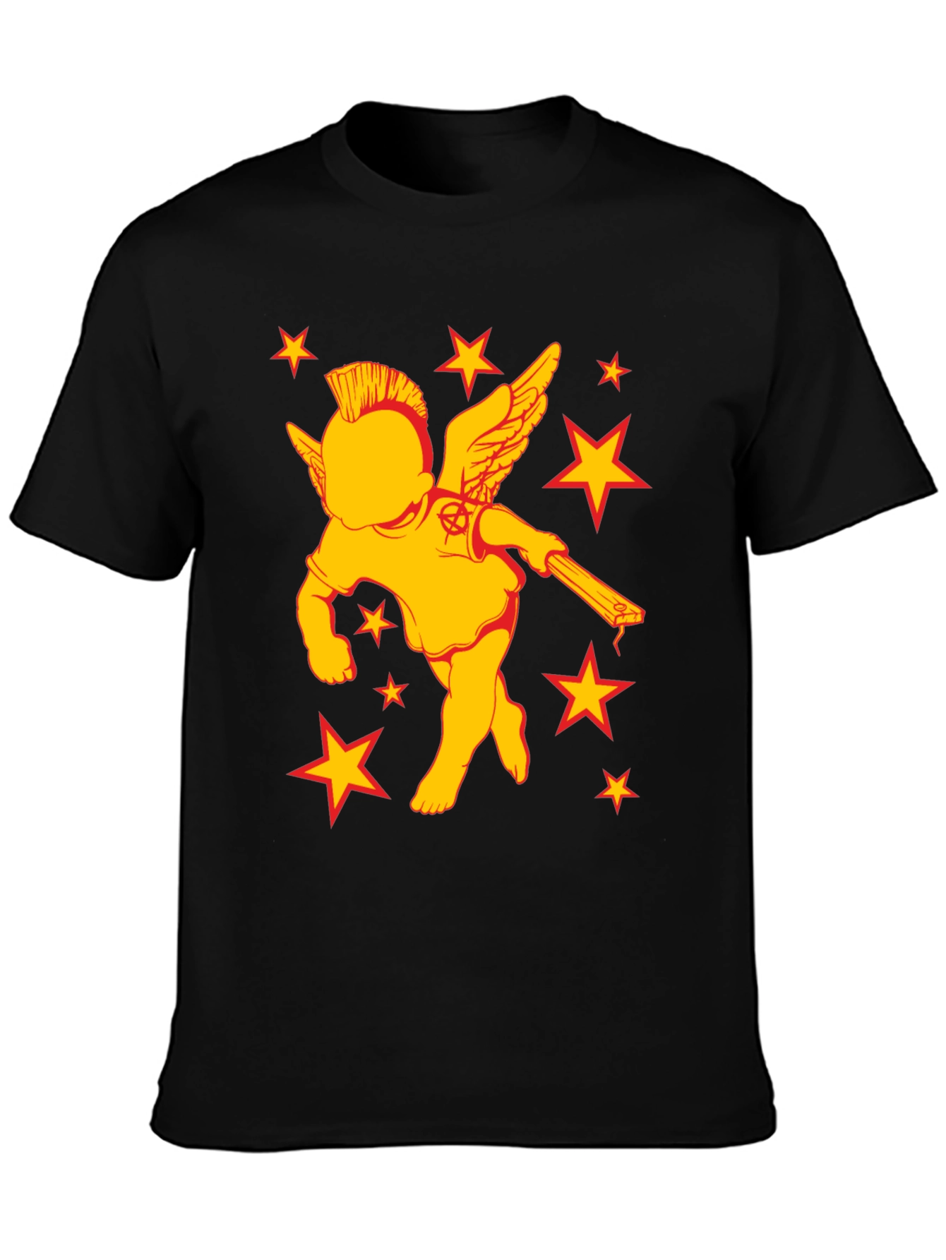 Punk Rock Angel T-Shirt - Edgy Graphic Tee