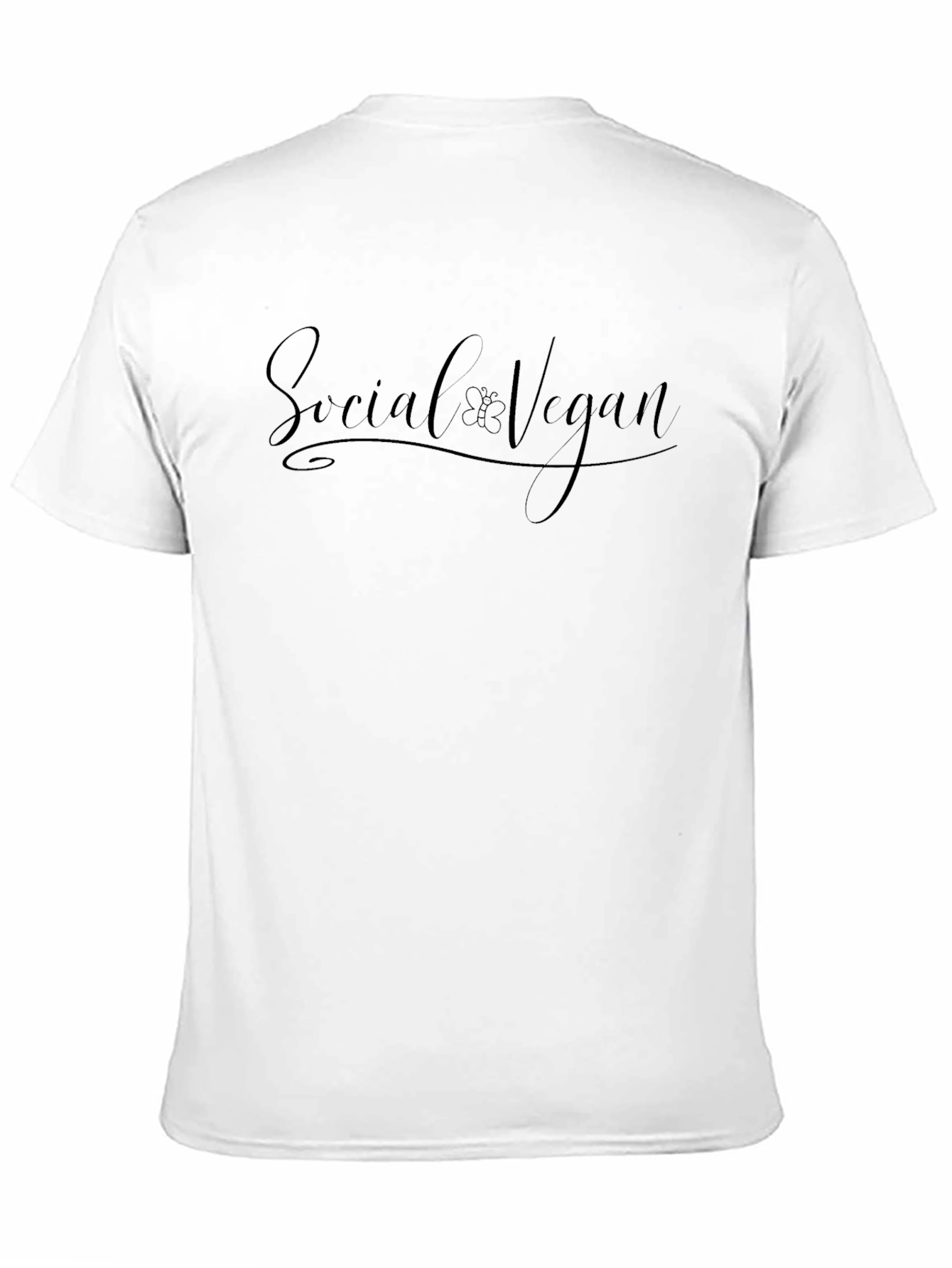 Social Vegan Black T-Shirt - Stylish & Comfortable