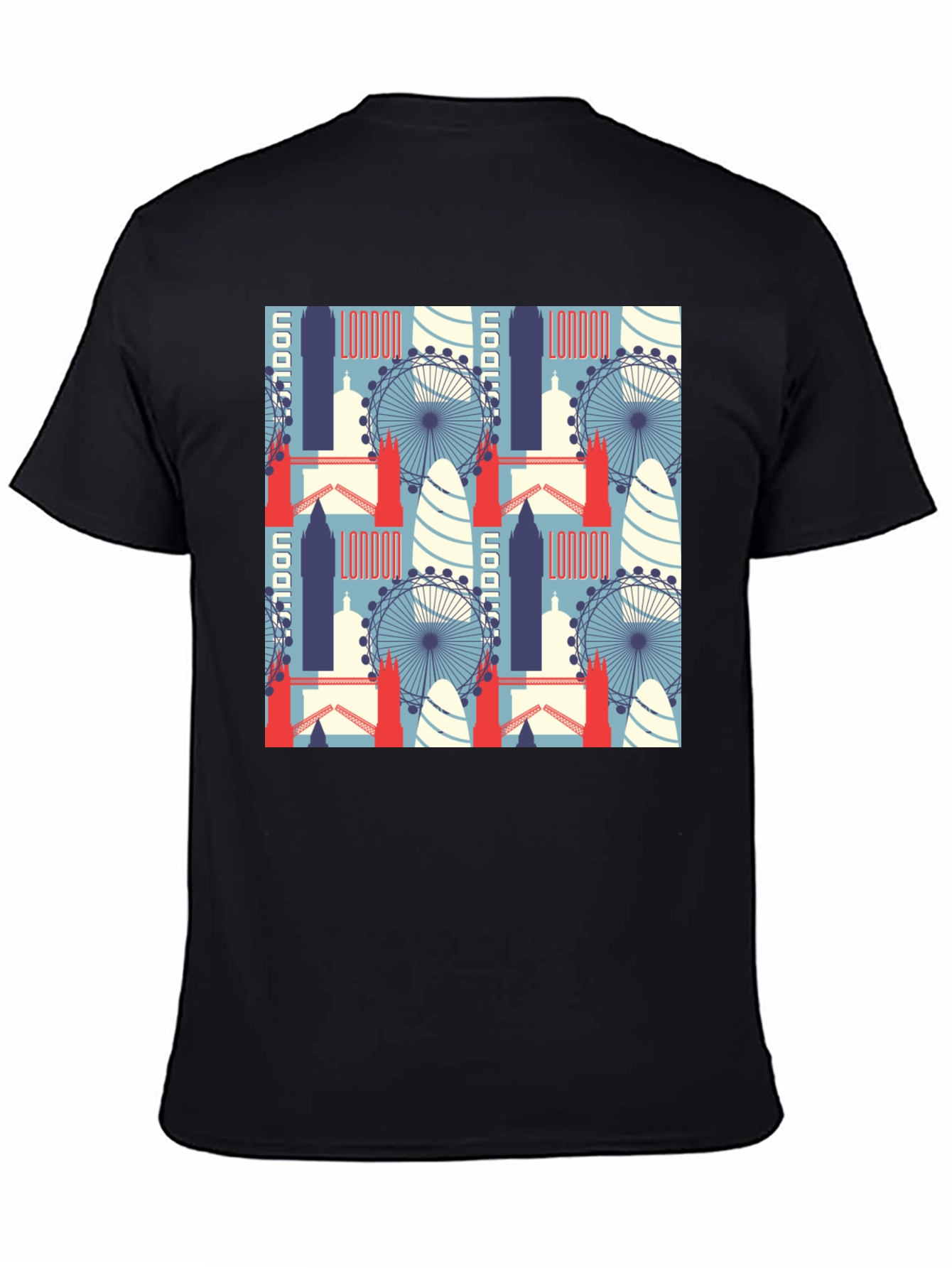 London Landmarks Patterned T-Shirt