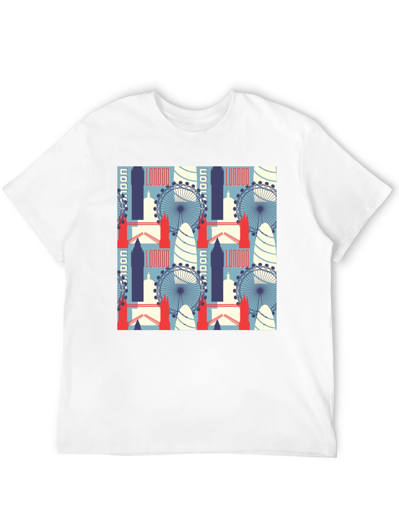 London Landmarks Patterned T-Shirt