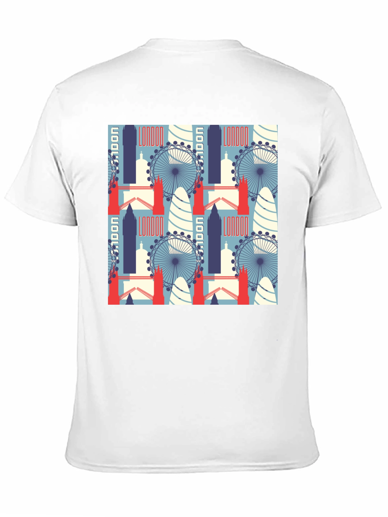 London Landmarks Patterned T-Shirt