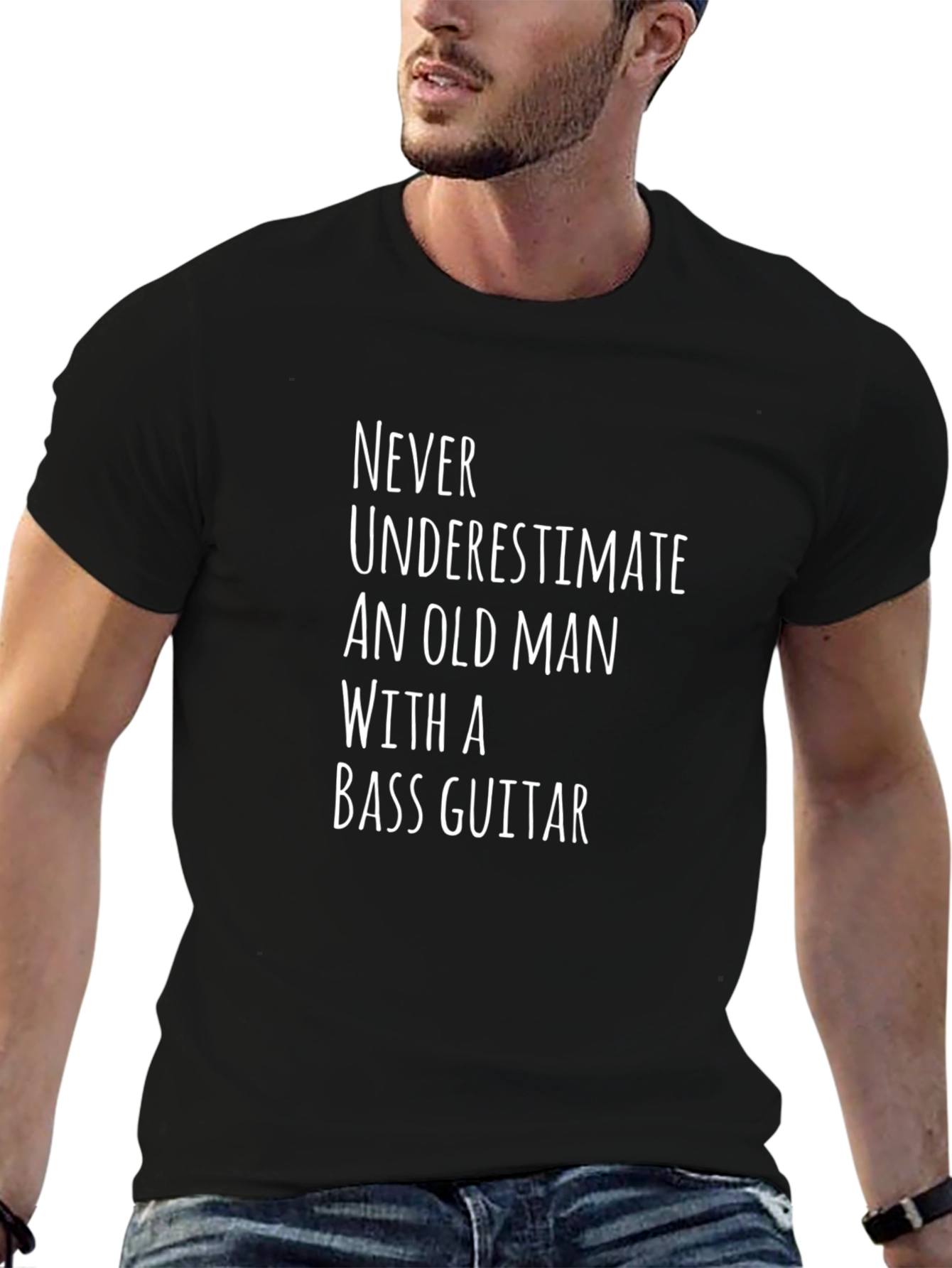 Bass Guitar Old Man T-Shirt