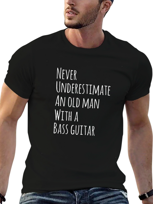 Bass Guitar Old Man T-Shirt
