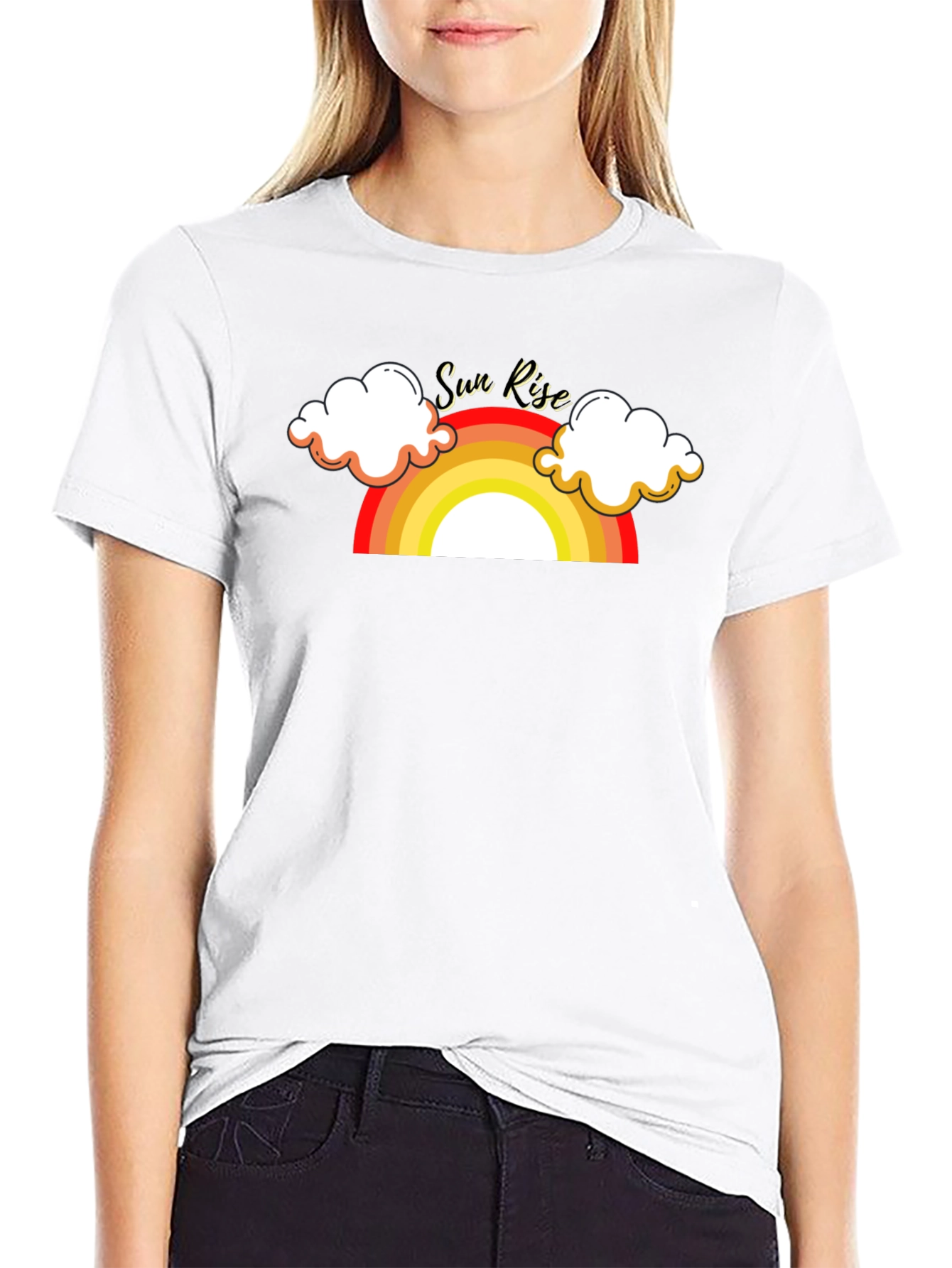 Sunrise Graphic Tee - Retro Style