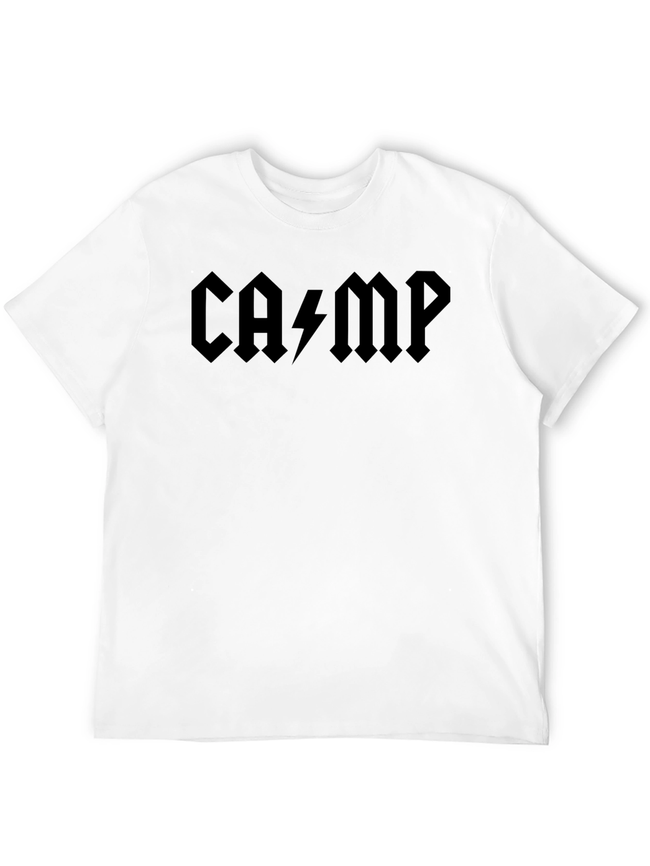 AC/DC Inspired CAMP Black T-Shirt