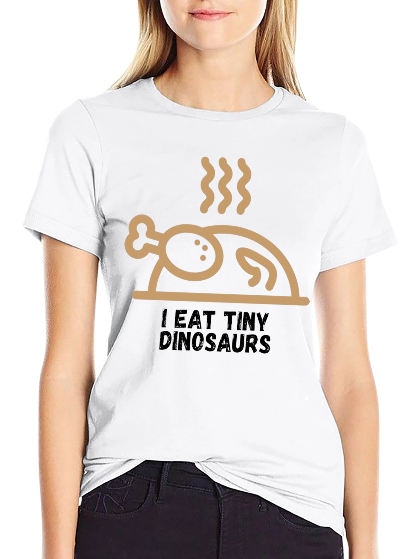I Eat Tiny Dinosaurs Funny Turkey T-Shirt
