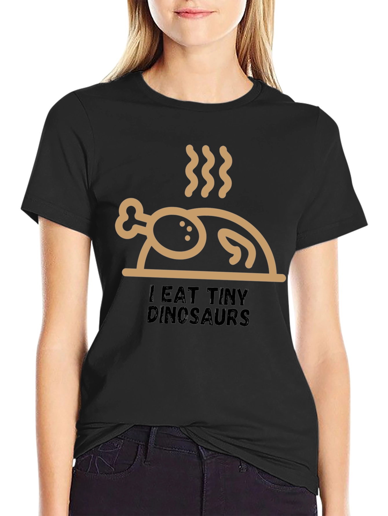I Eat Tiny Dinosaurs Funny Turkey T-Shirt
