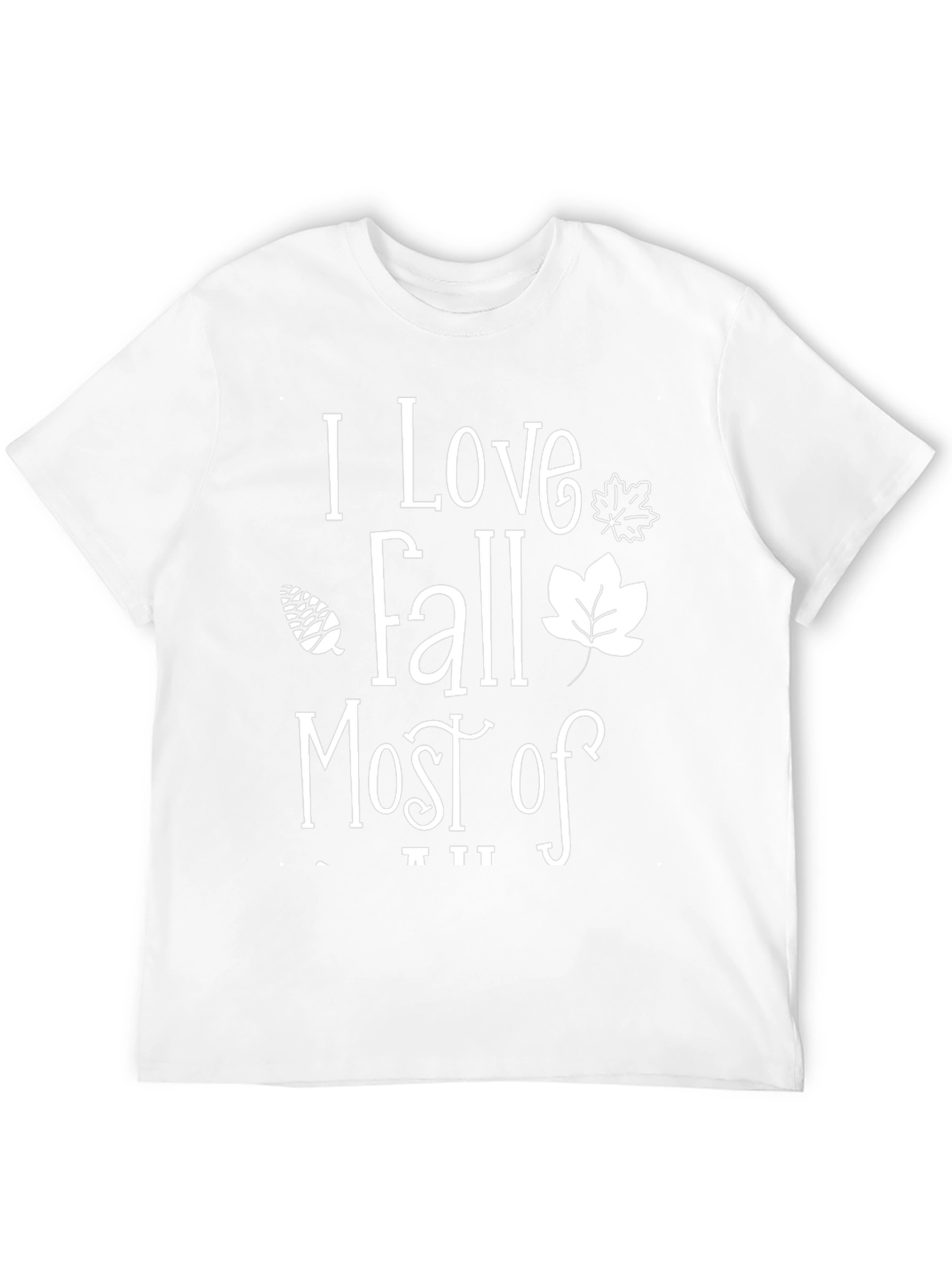 I Love Fall Most Of All Black Graphic Tee