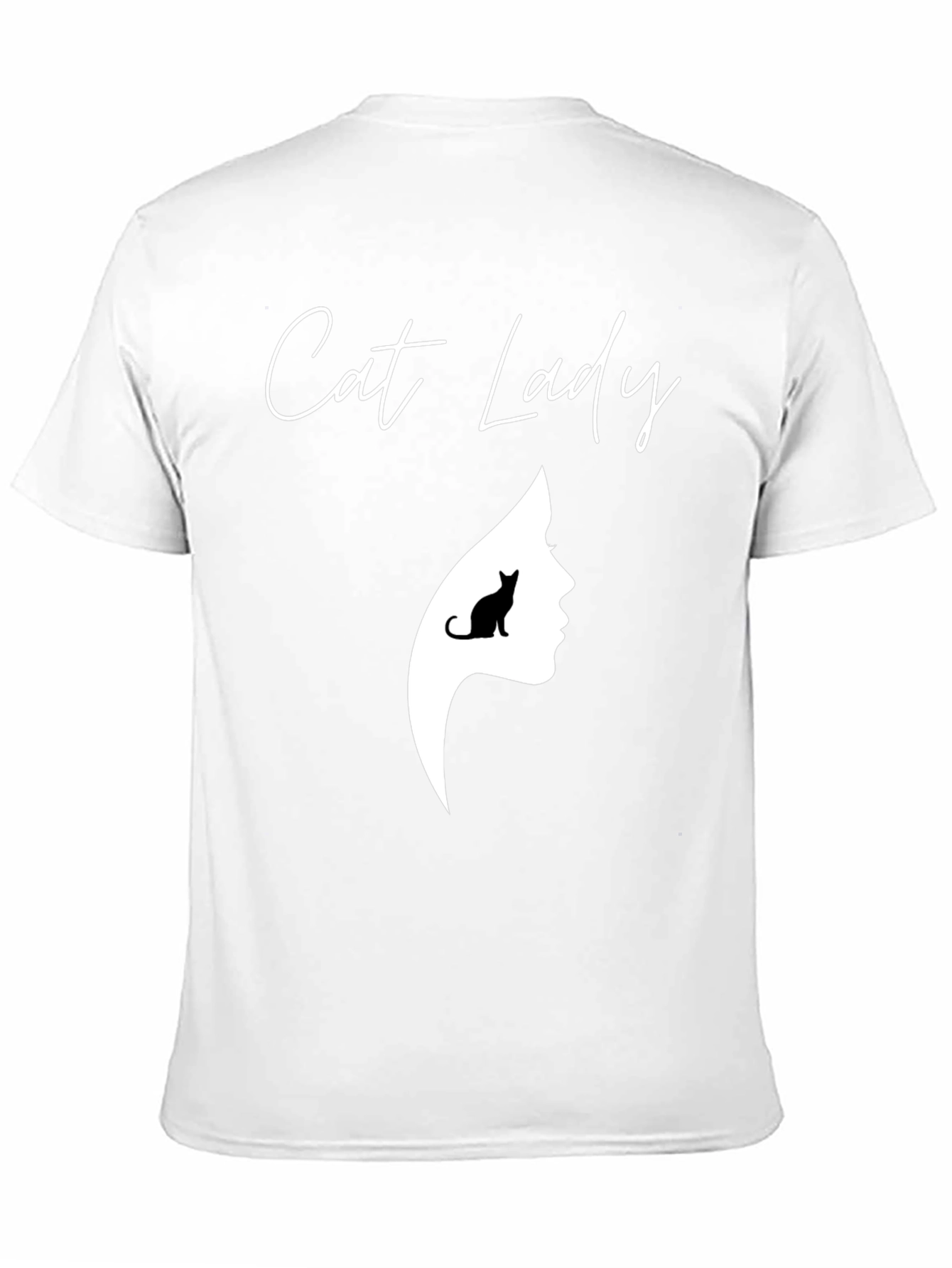Cat Lady Graphic Tee - Unisex Black T-Shirt