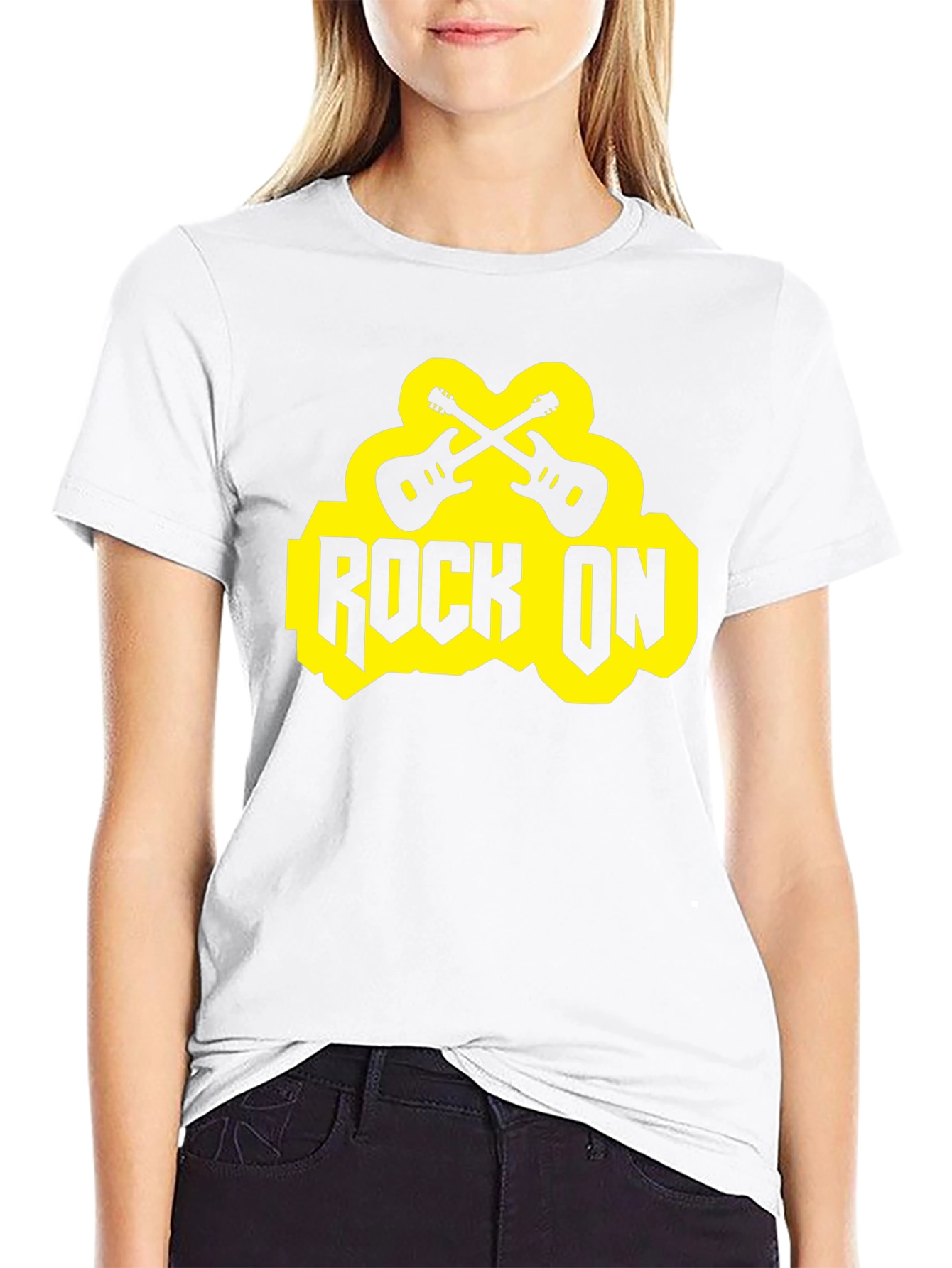 Rock On Guitar T-Shirt - Music Lovers Tee