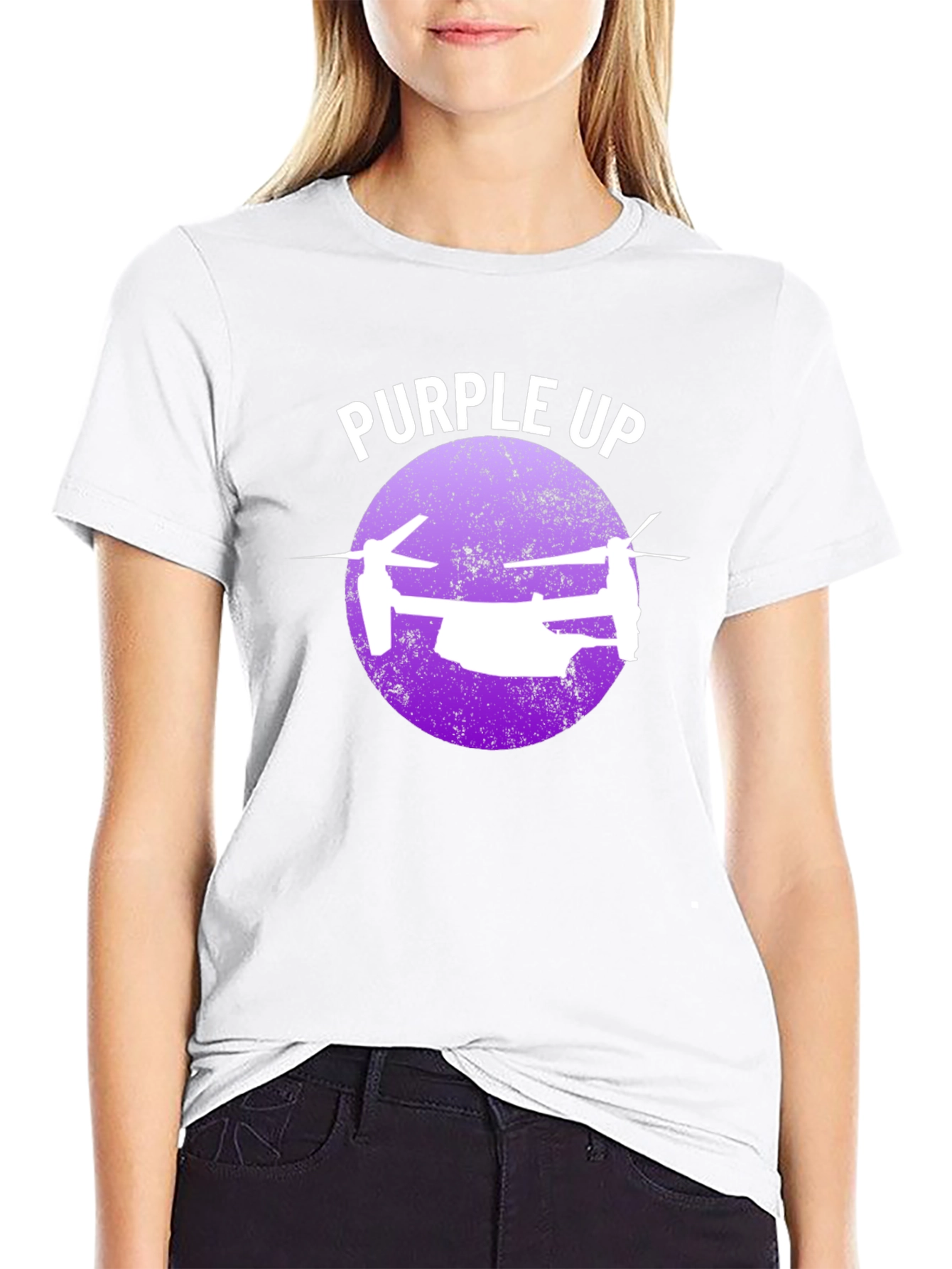 Purple Up Osprey T-Shirt - Military Support