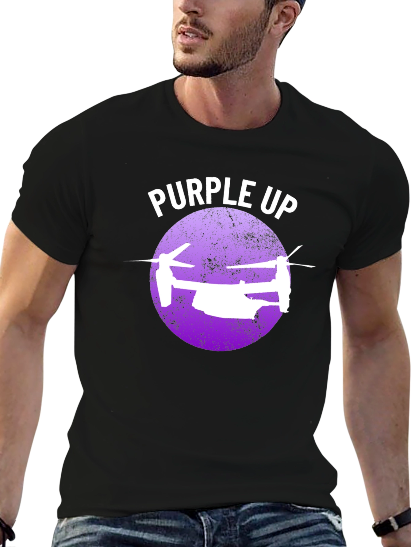 Purple Up Osprey T-Shirt - Military Support
