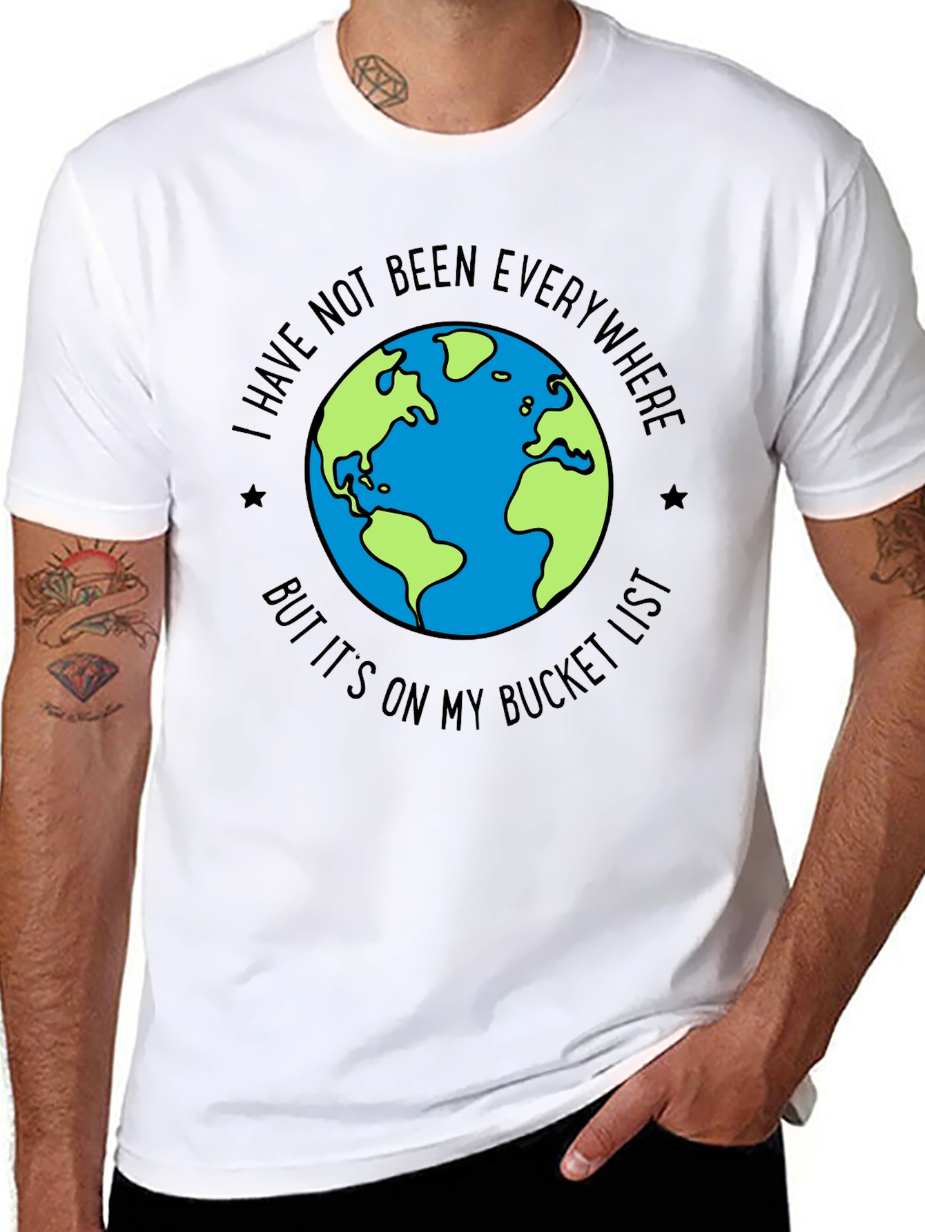 Travel Bucket List Earth Graphic Tee
