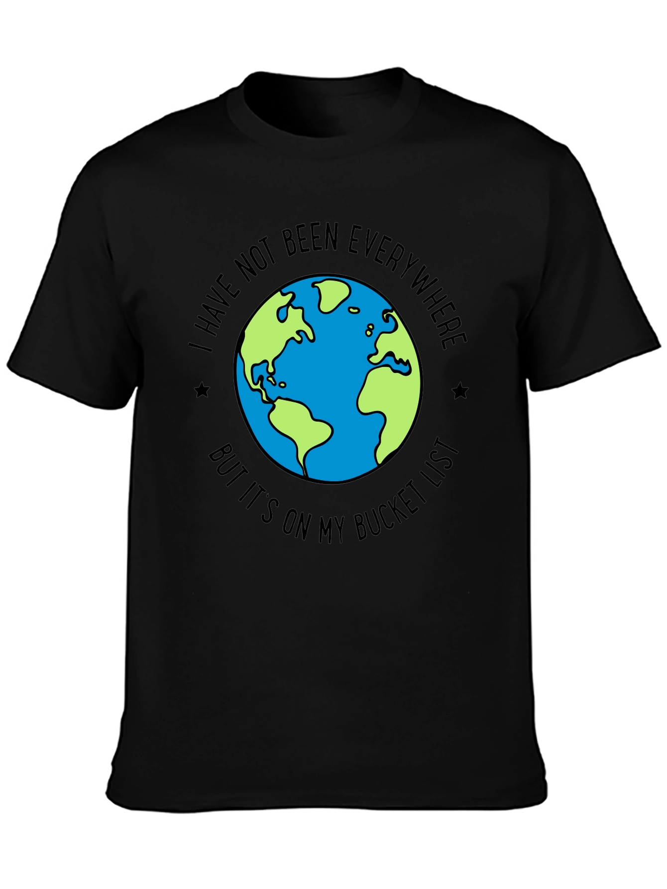 Travel Bucket List Earth Graphic Tee