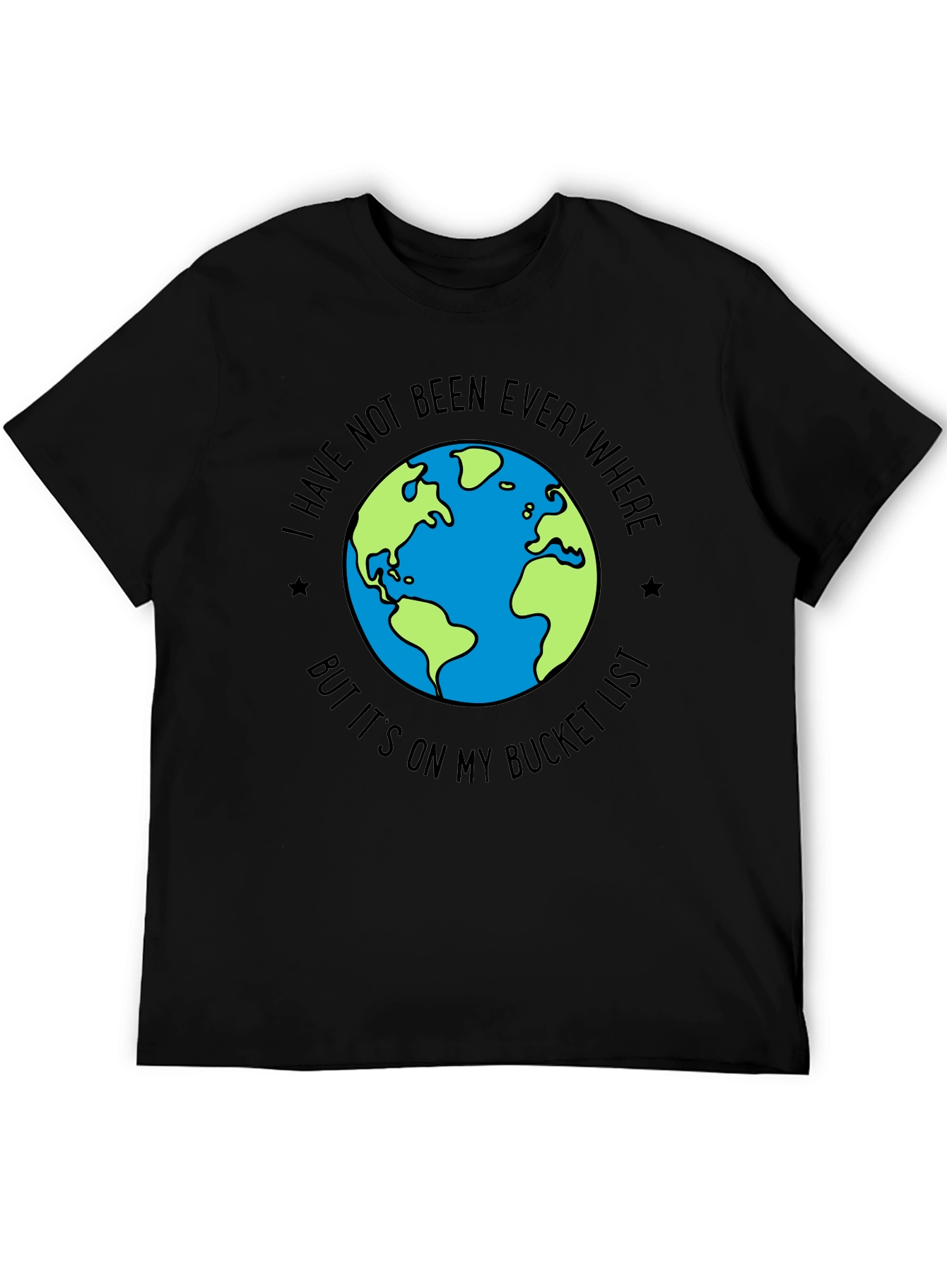 Travel Bucket List Earth Graphic Tee