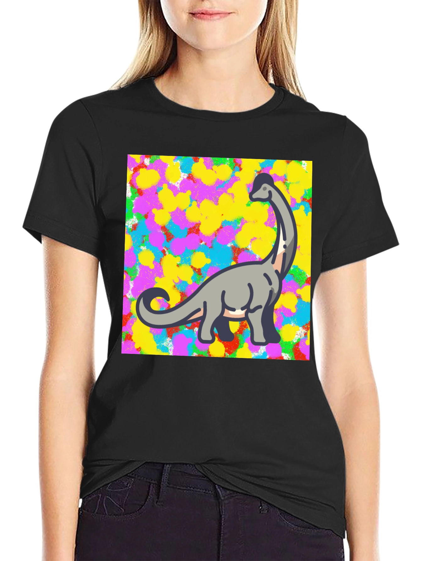 Dino Pop Art T-Shirt - Cool & Comfy