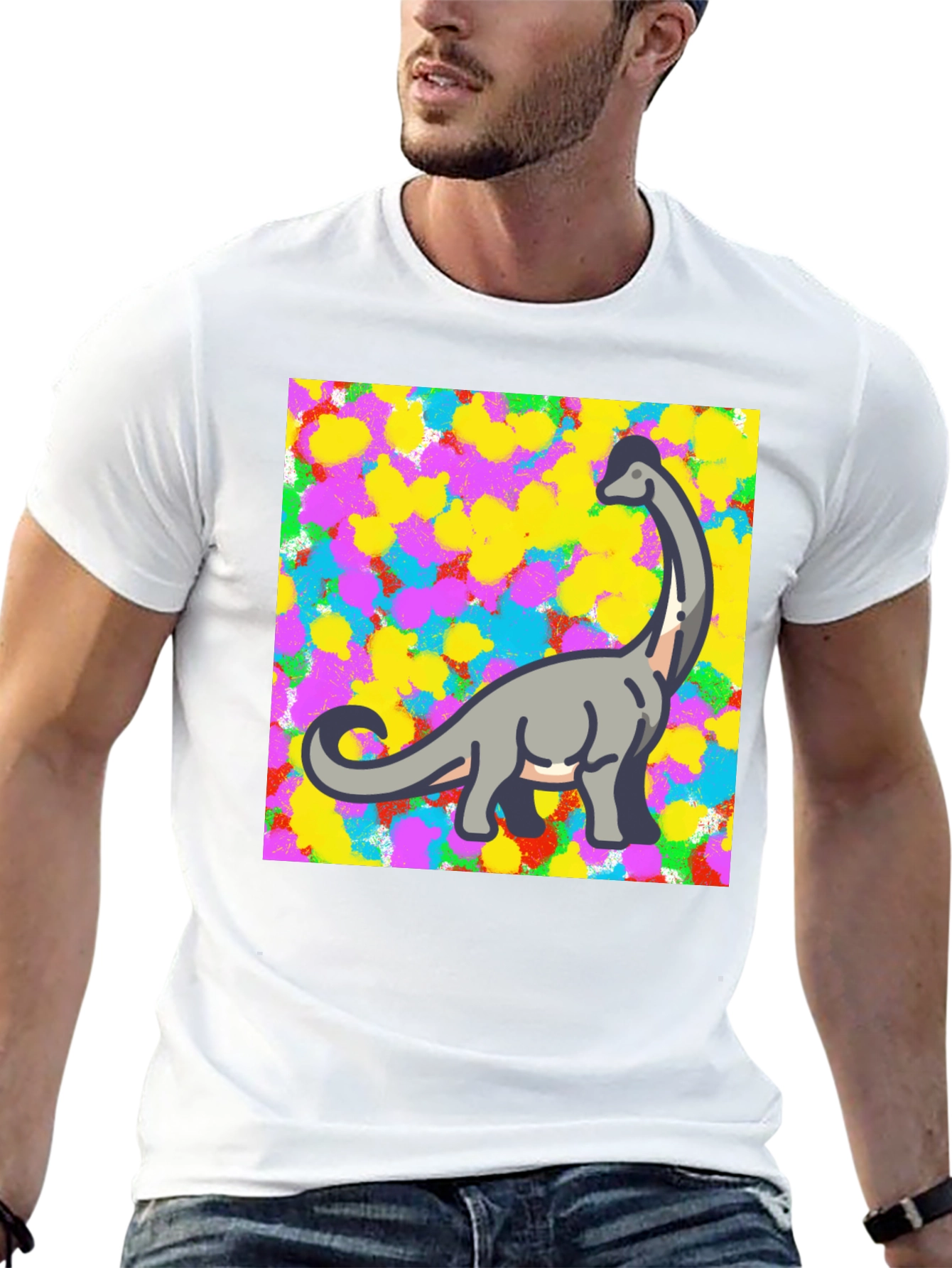 Dino Pop Art T-Shirt - Cool & Comfy