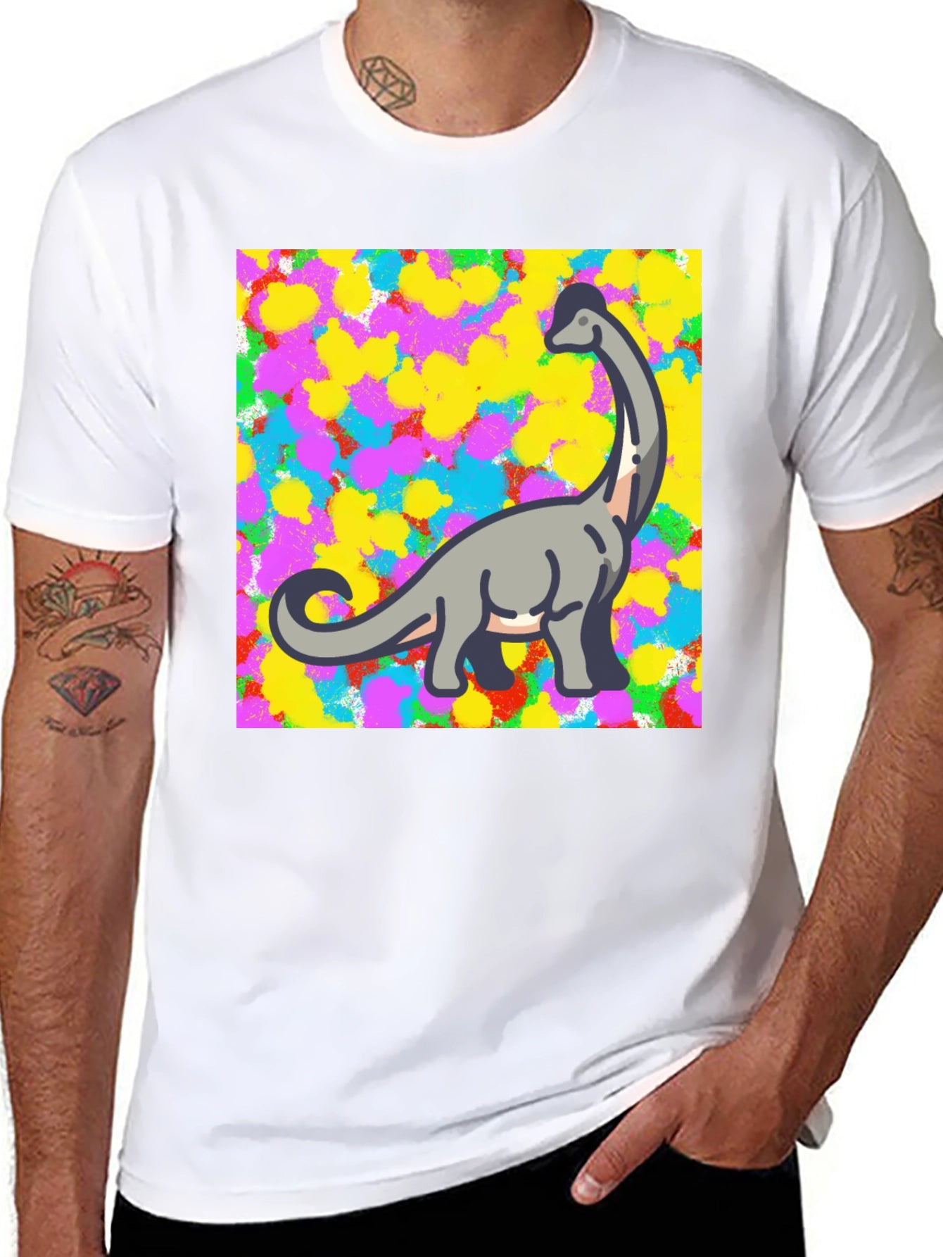 Dino Pop Art T-Shirt - Cool & Comfy
