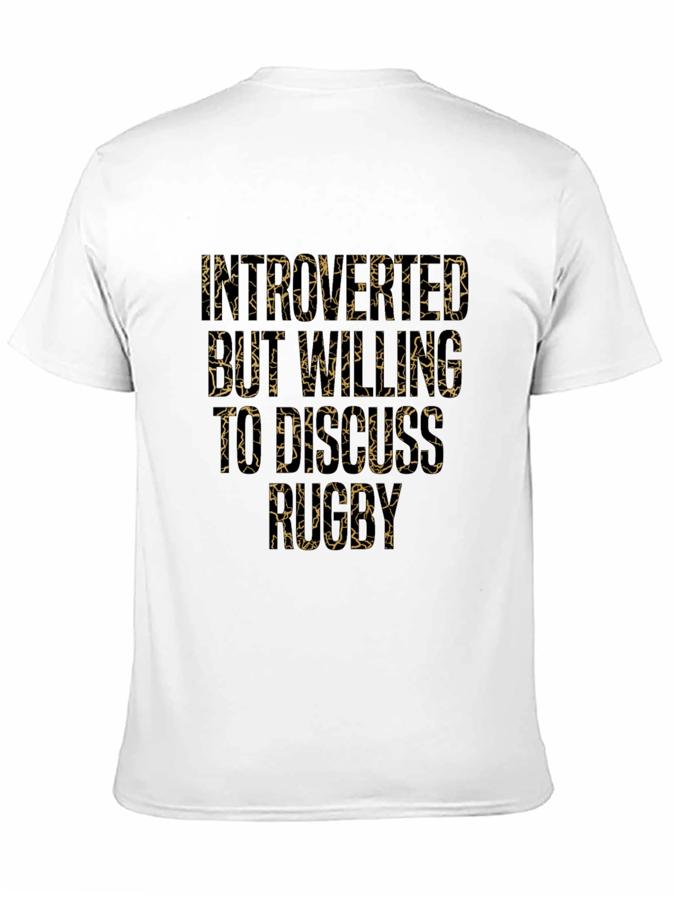 Introverted But Willing to Discuss Rugby Black T-Shirt