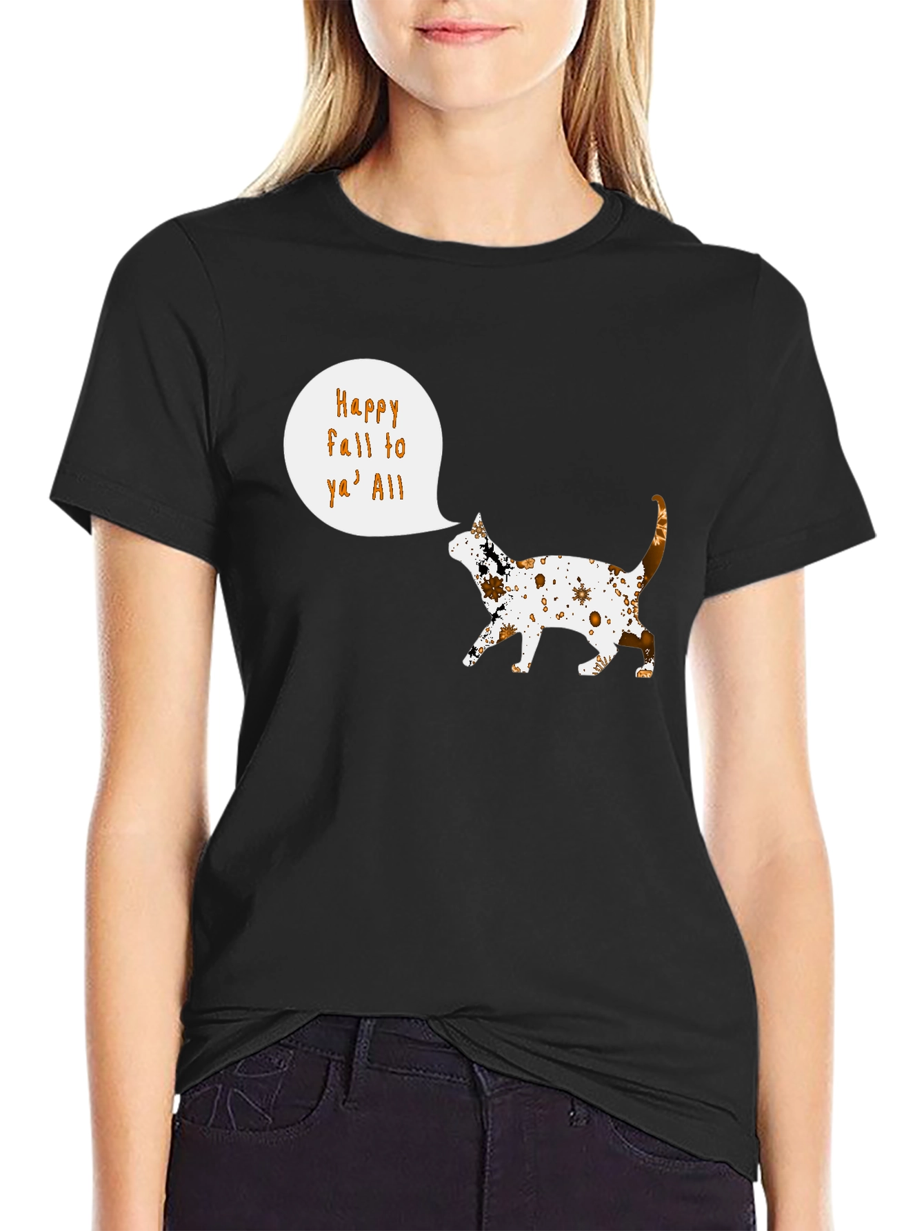 Happy Fall Yall Cat T-Shirt