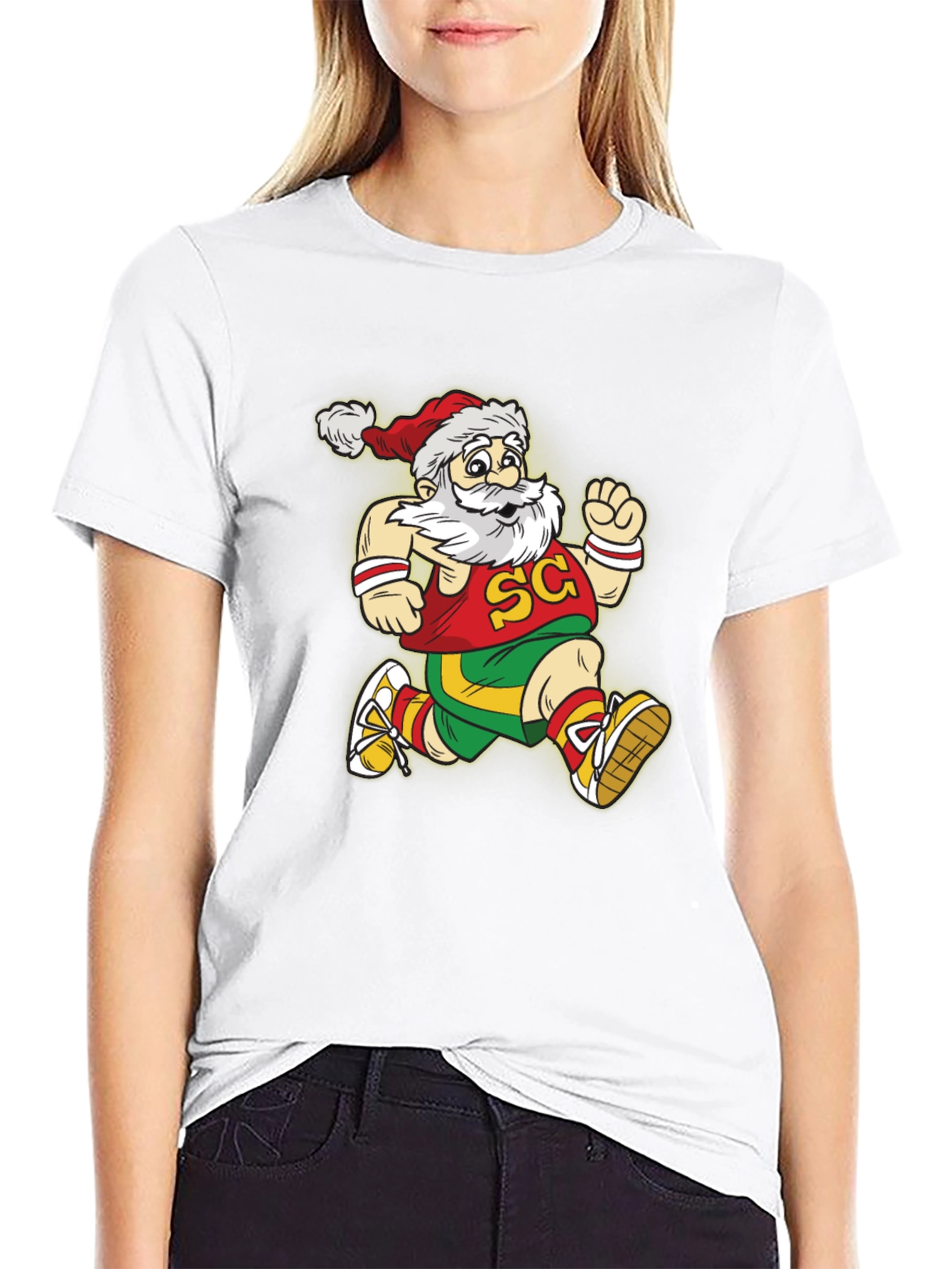 Running Santa Graphic Tee