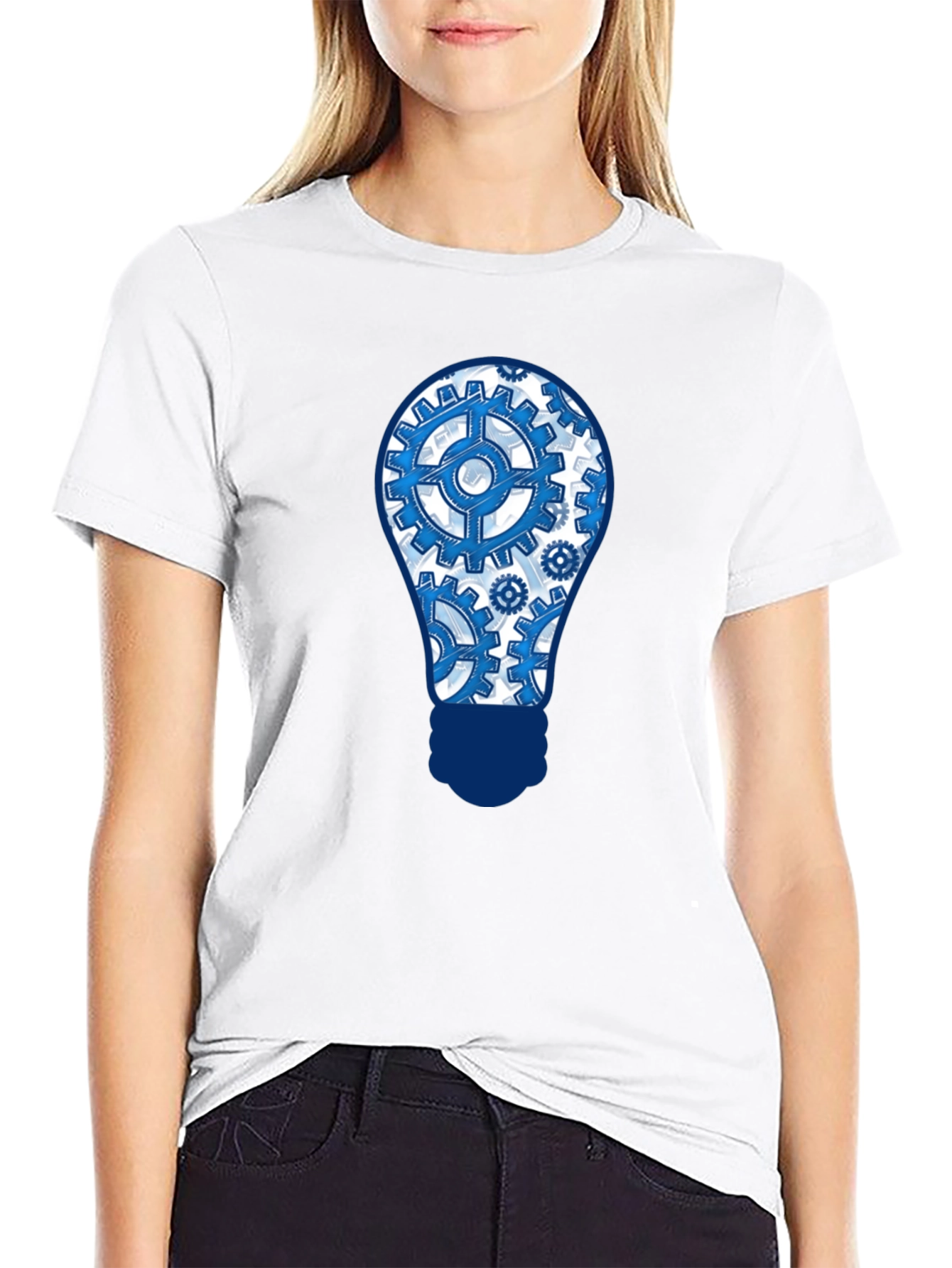Gear Bulb T-Shirt - Innovation & Style