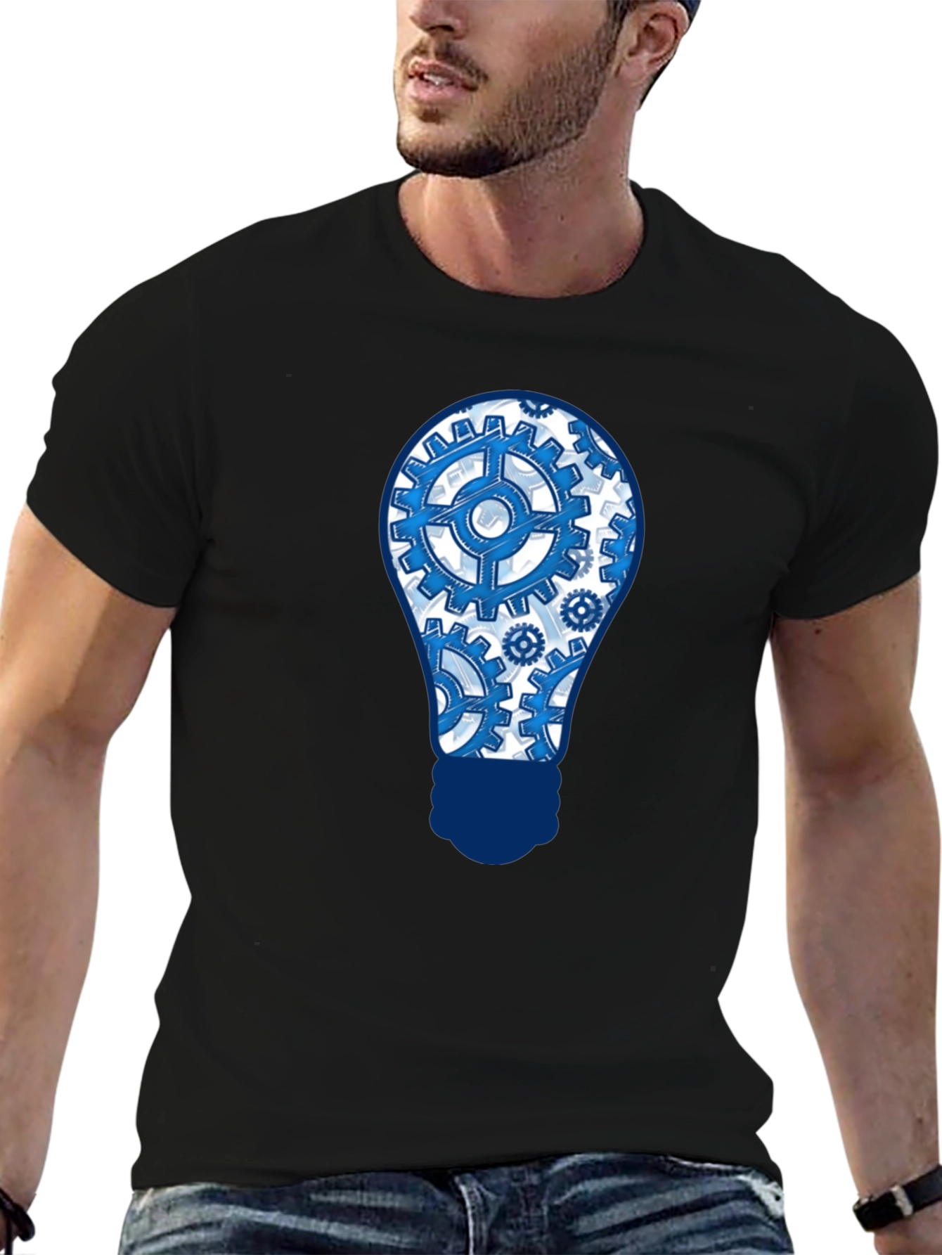 Gear Bulb T-Shirt - Innovation & Style