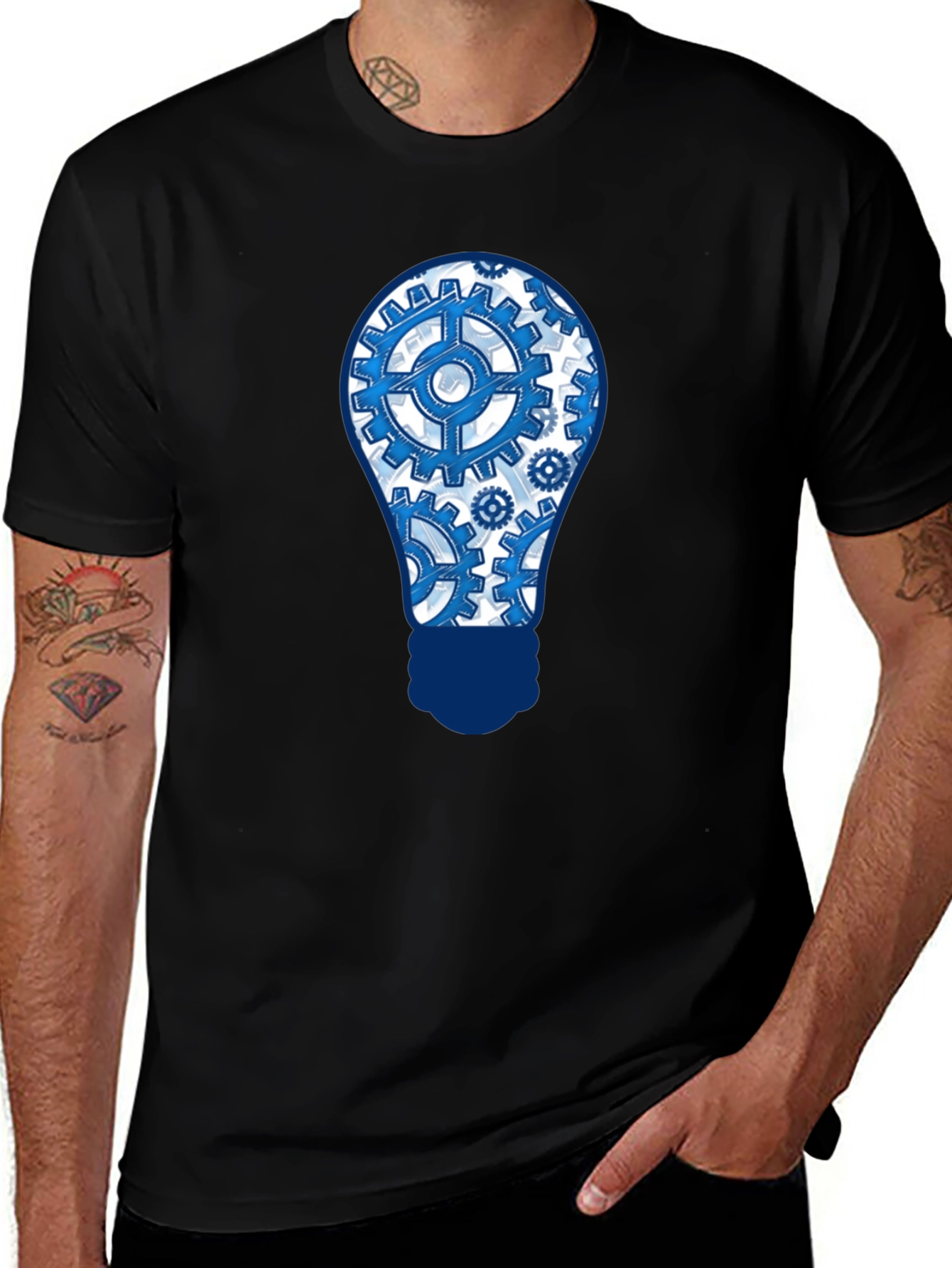 Gear Bulb T-Shirt - Innovation & Style