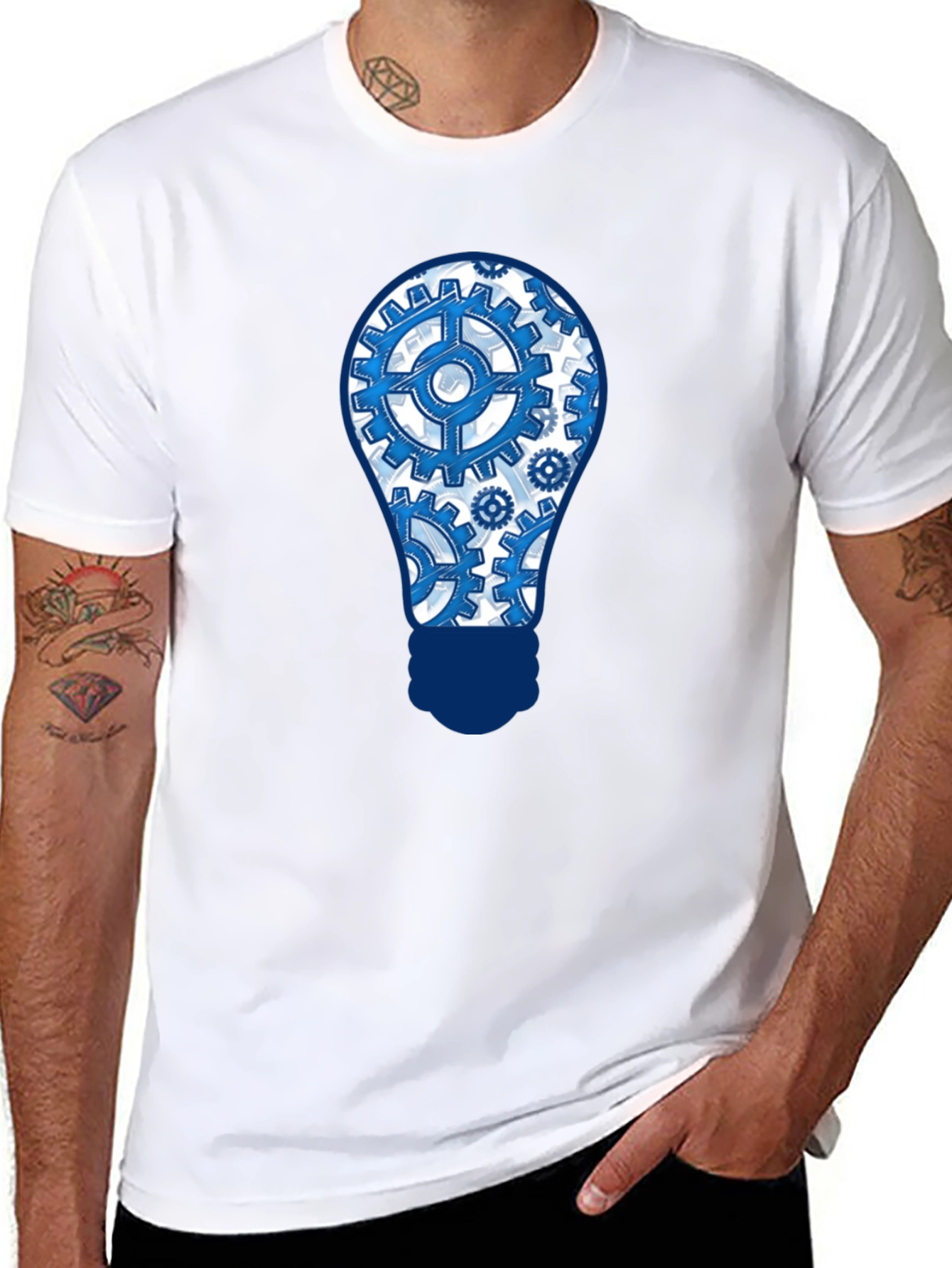 Gear Bulb T-Shirt - Innovation & Style