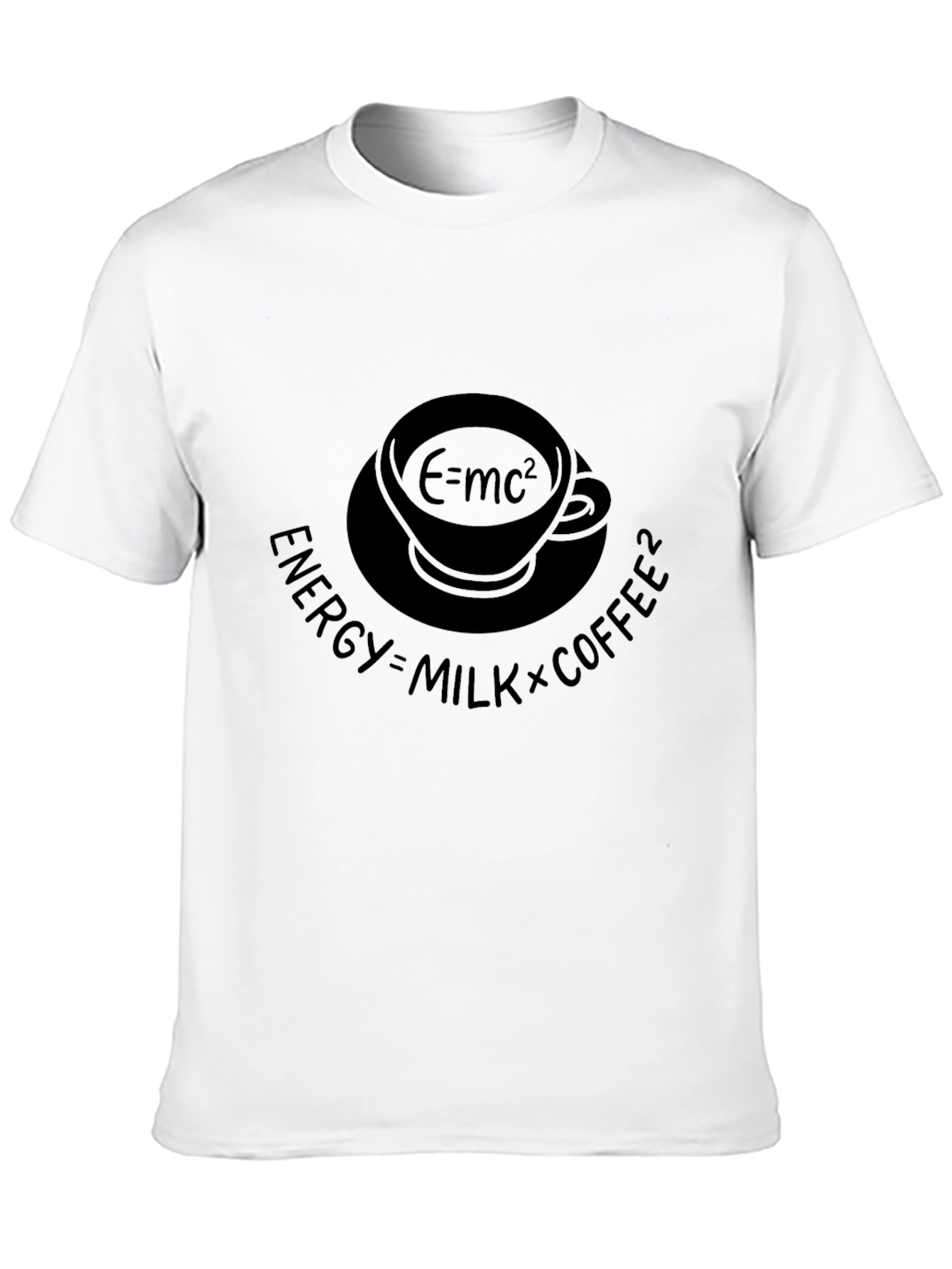 Energy=Milk*Coffee² Funny Equation T-Shirt