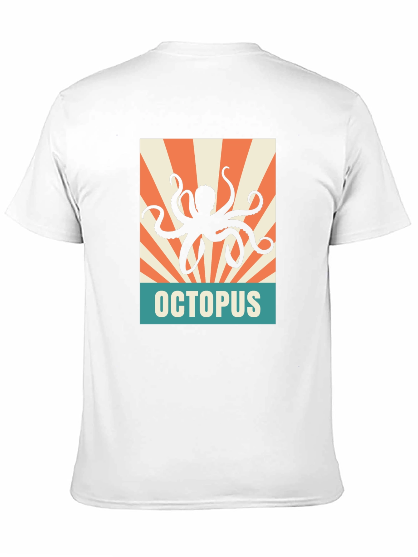 Retro Octopus Graphic Tee - Black Unisex T-Shirt