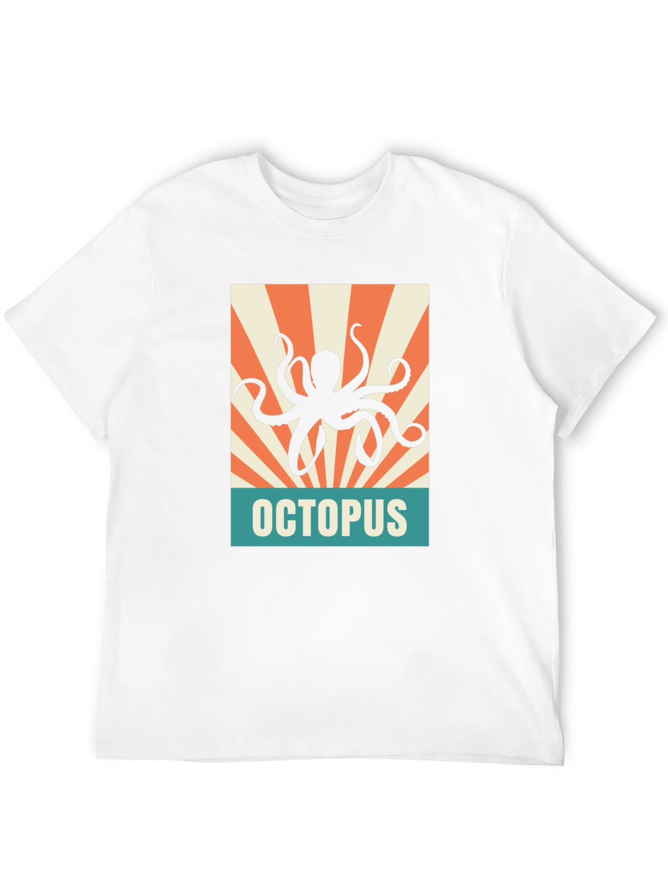 Retro Octopus Graphic Tee - Black Unisex T-Shirt