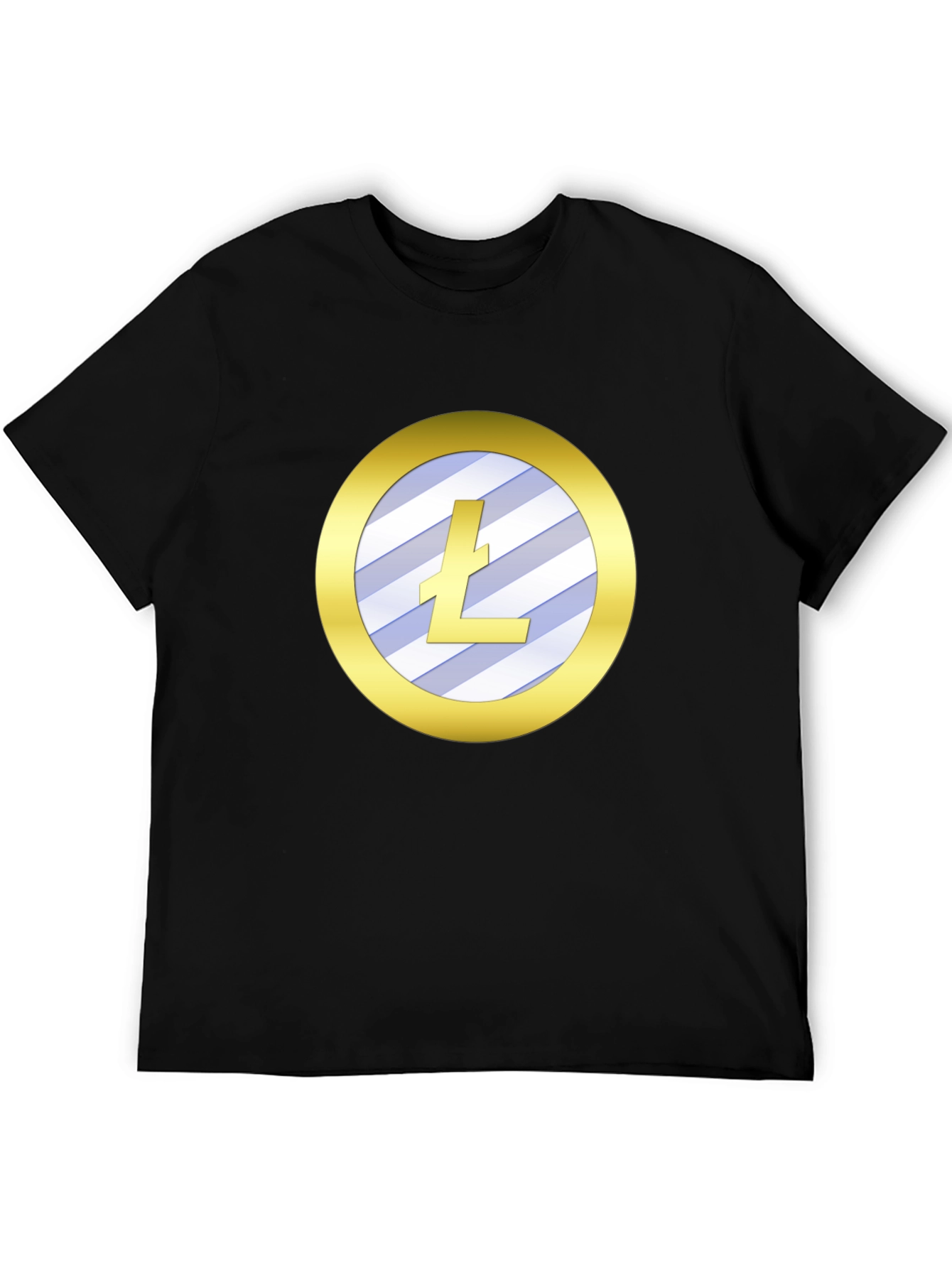 Litecoin Crypto Tee - Sleek Black Shirt