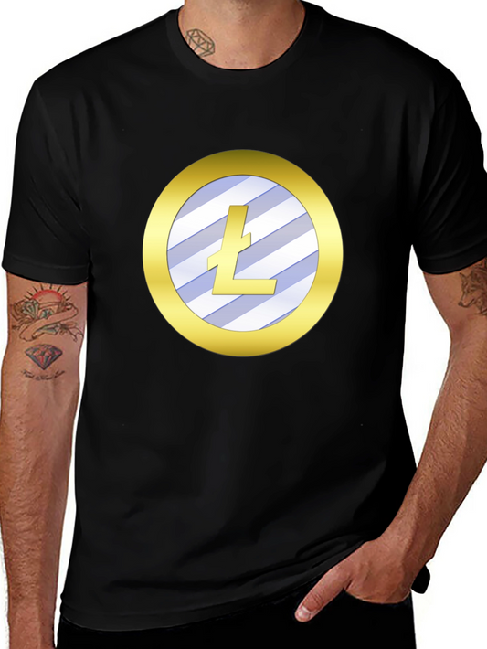 Litecoin Crypto Tee - Sleek Black Shirt
