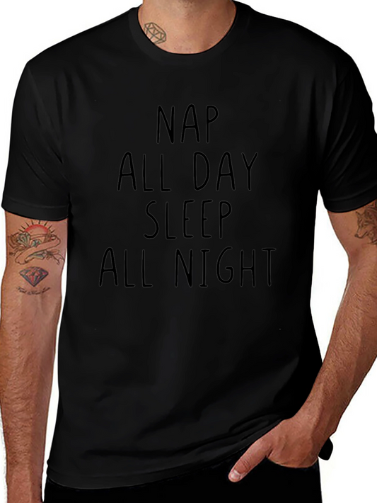 Nap All Day Sleep All Night Graphic Tee - Unisex