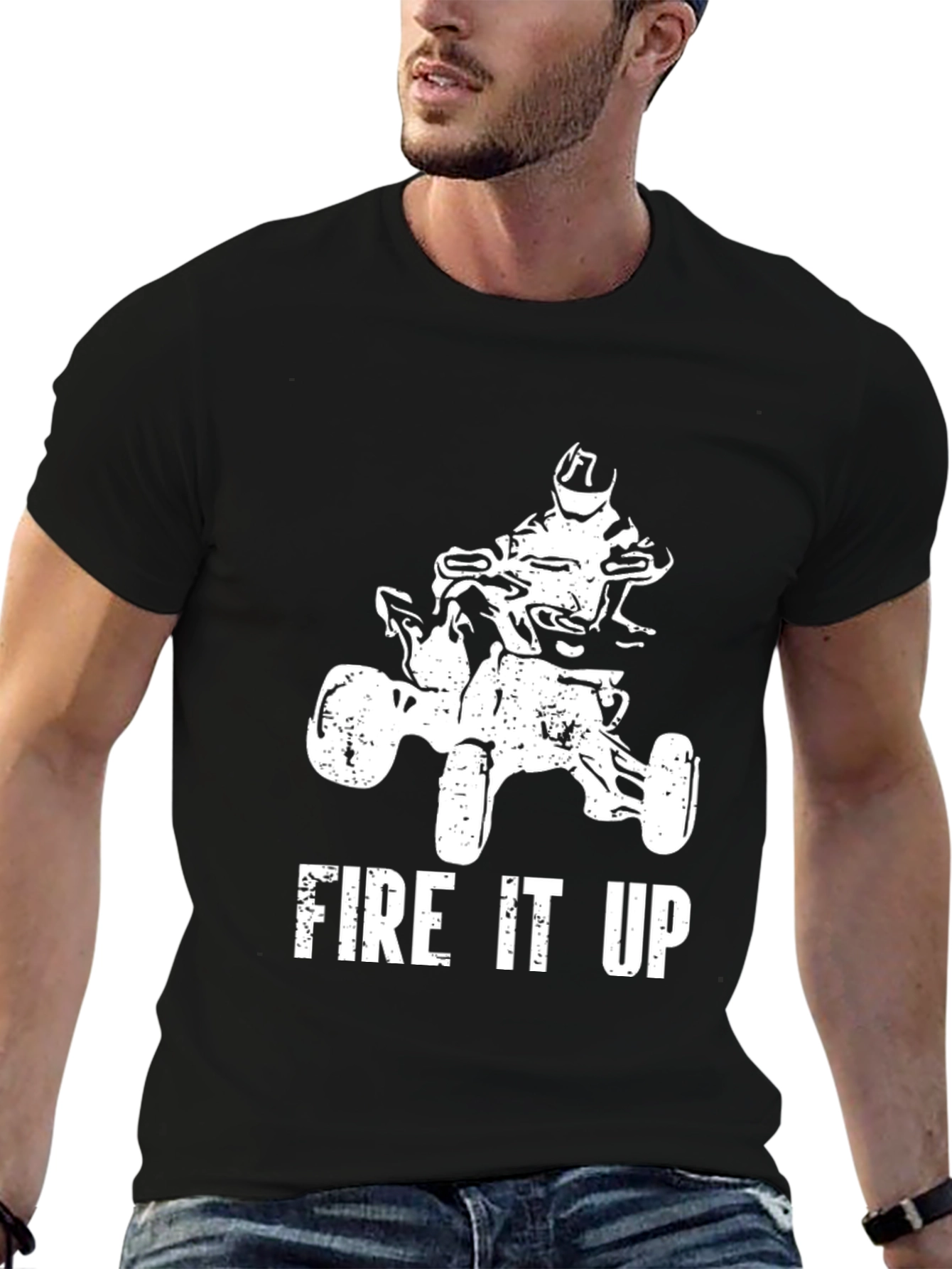 Fire It Up ATV T-Shirt - Black