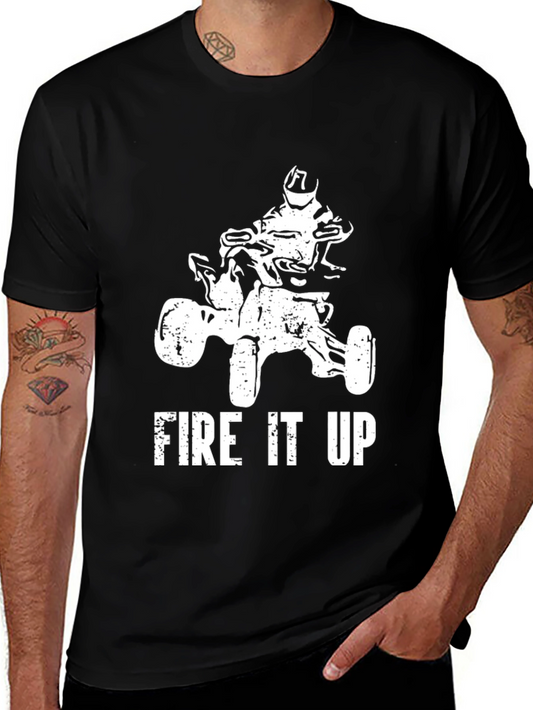 Fire It Up ATV T-Shirt - Black