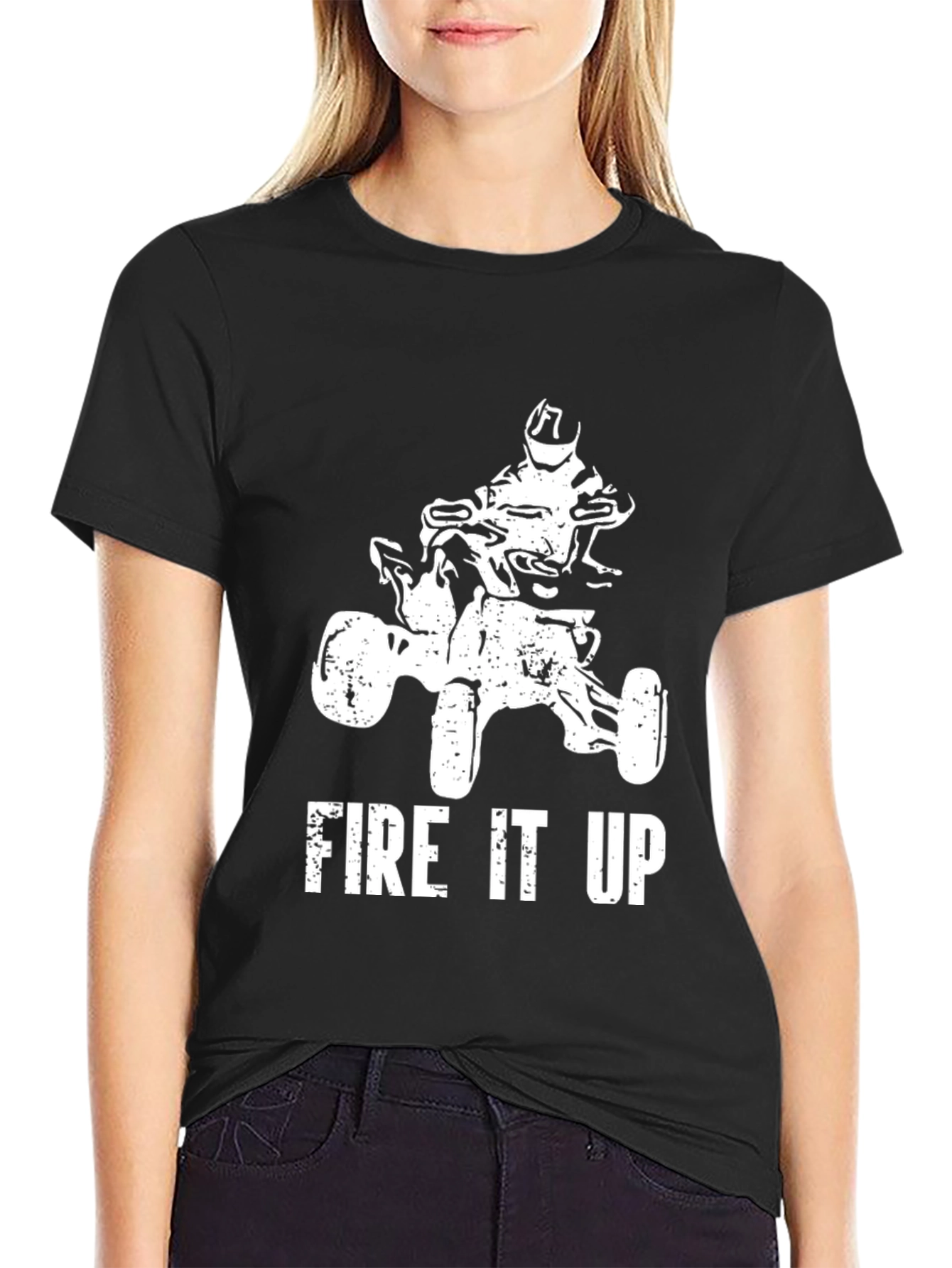 Fire It Up ATV T-Shirt - Black